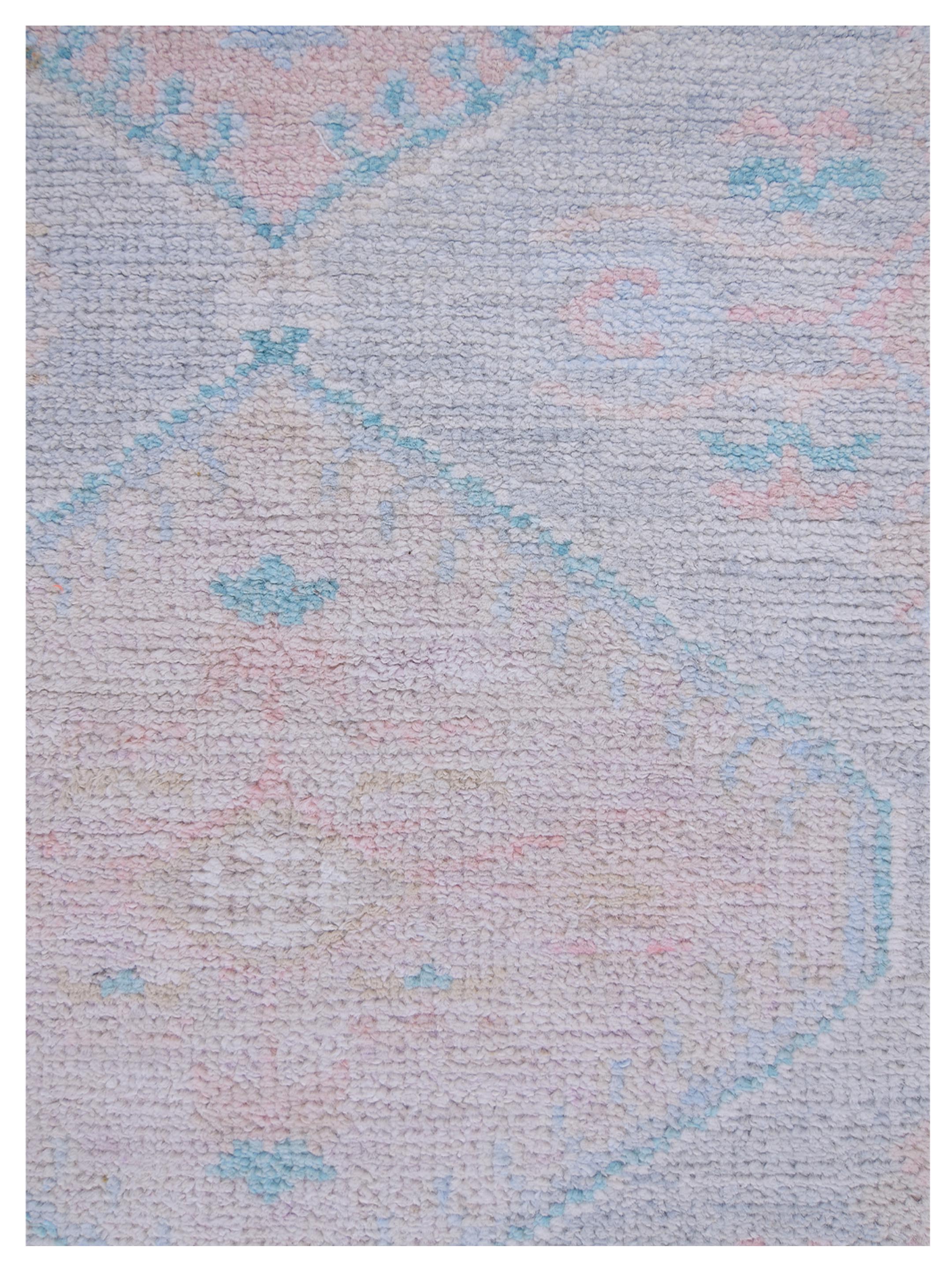 Ushak Wool Weft Hand Knotted Grey 3x12 - Image 4 of 5