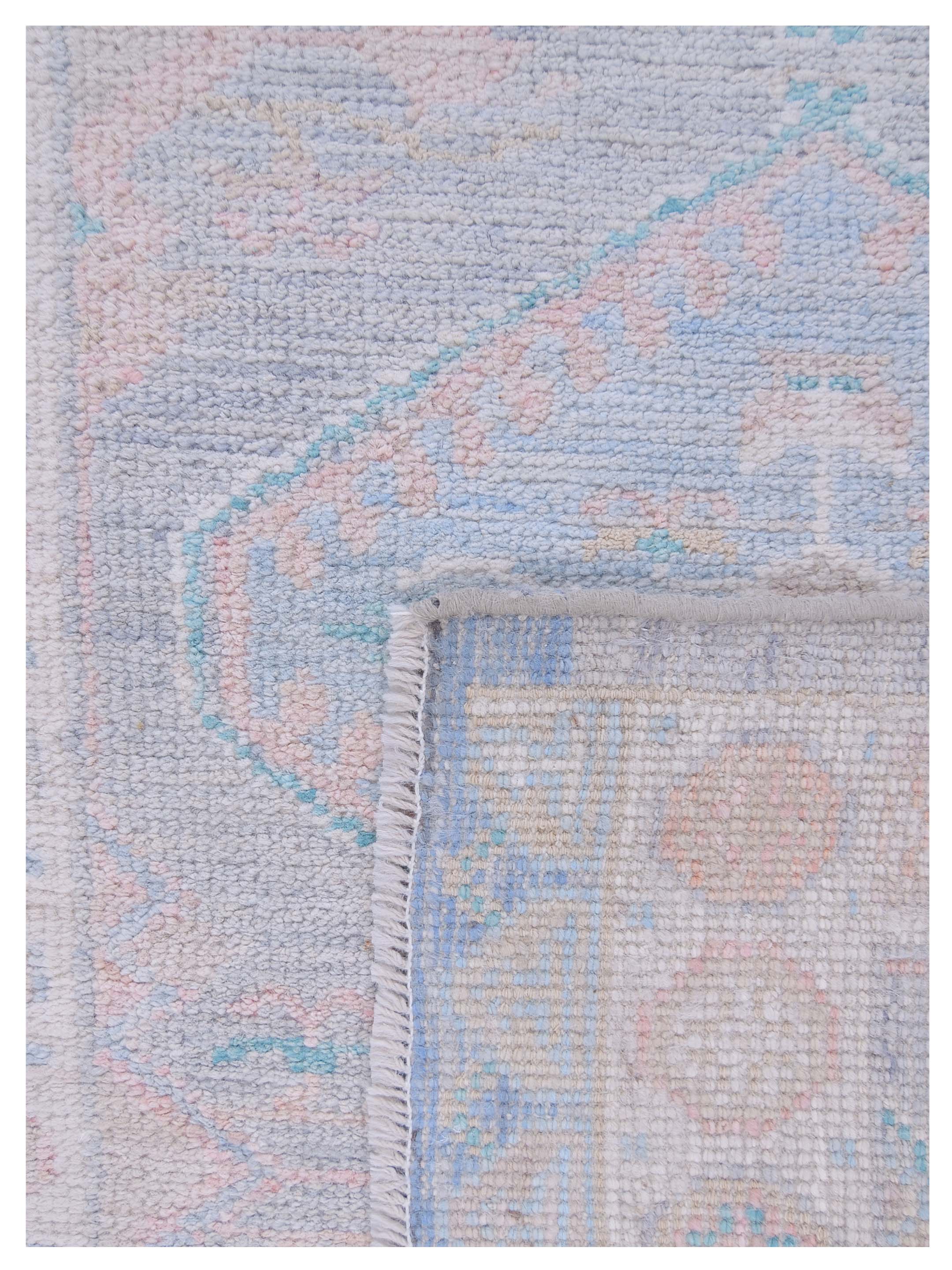 Ushak Wool Weft Hand Knotted Grey 3x12 - Image 5 of 5