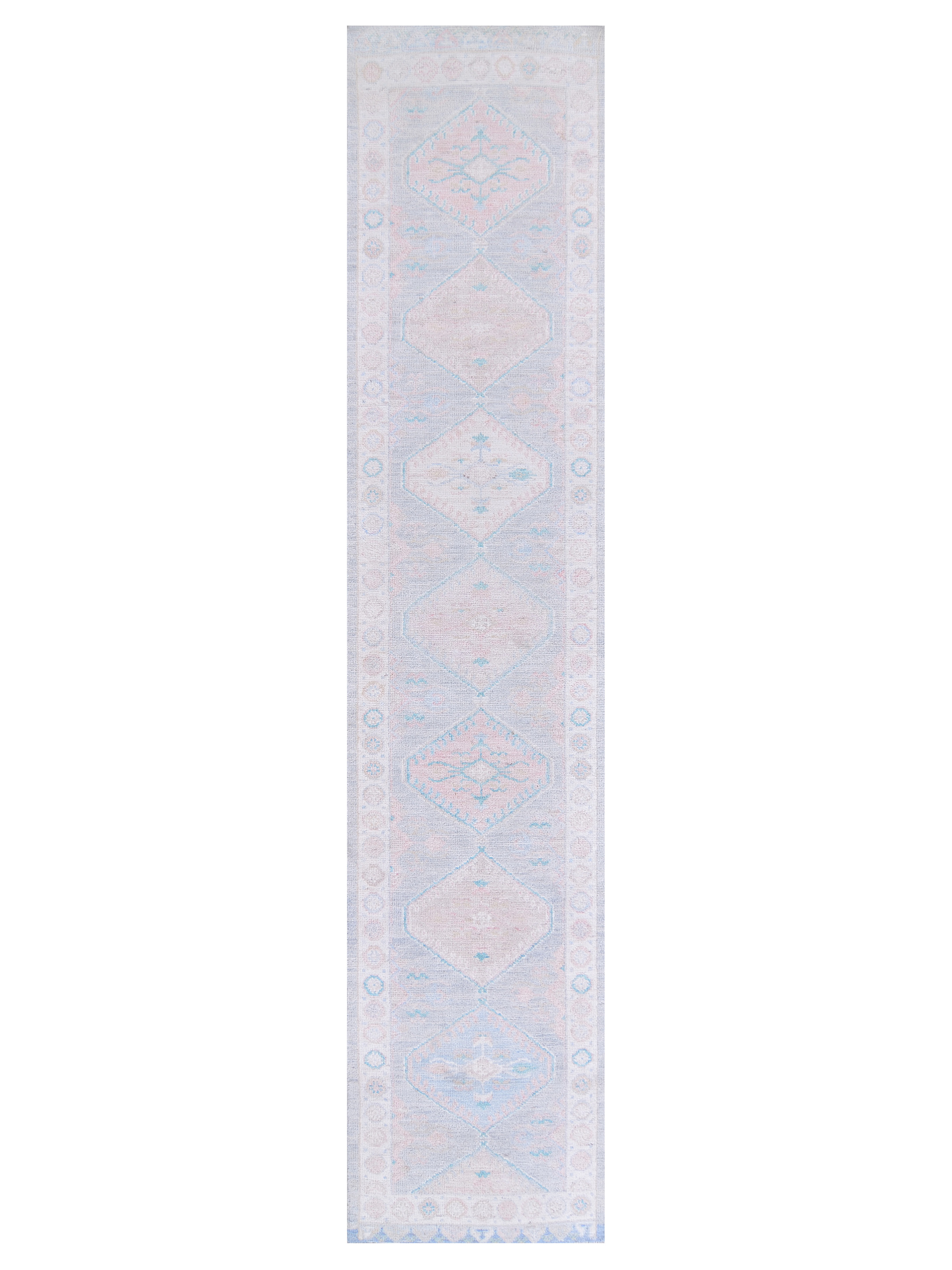 Ushak Wool Weft Hand Knotted Grey 3x12