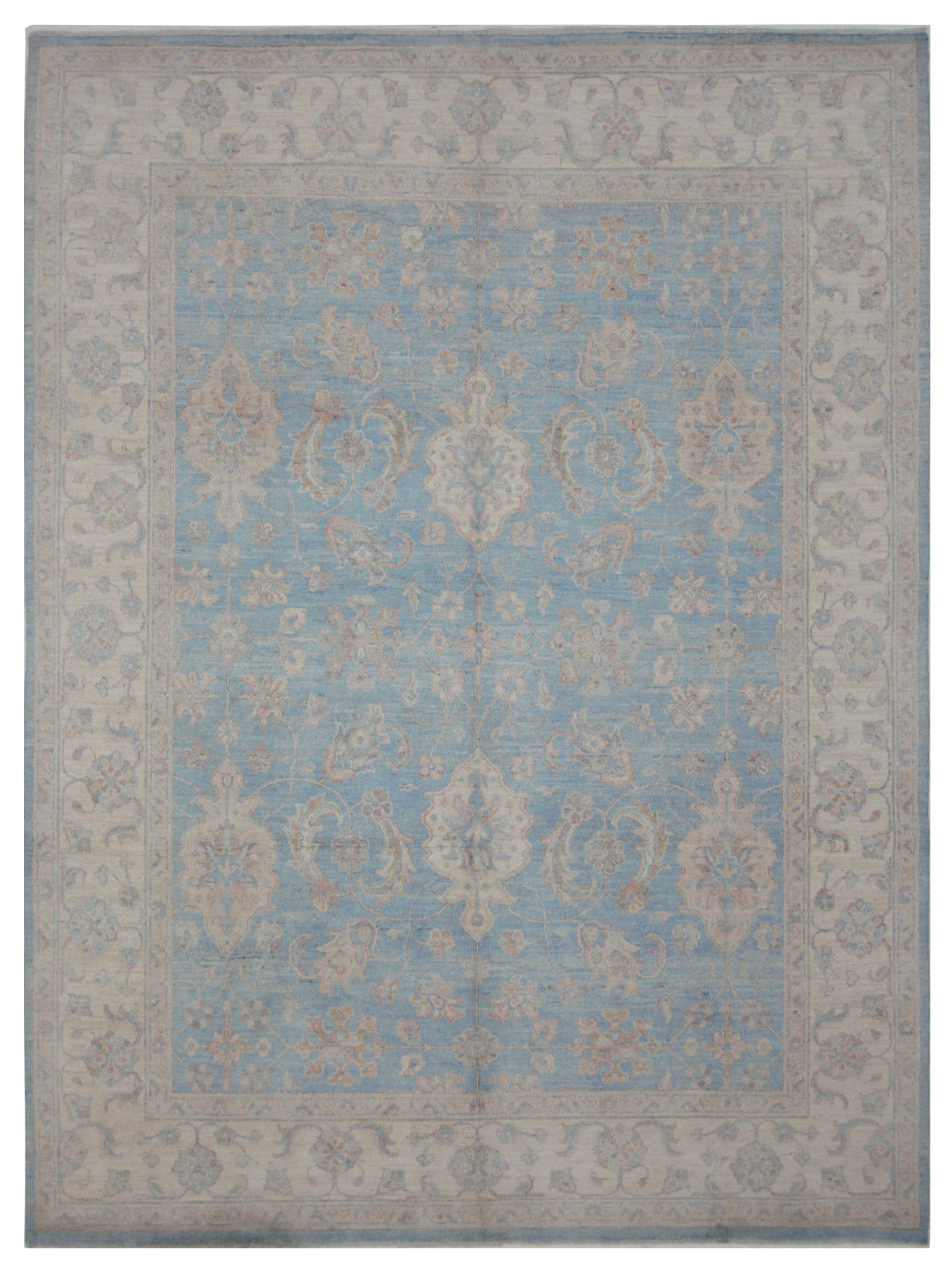 Ziegler Hand Knotted Blue 8x10