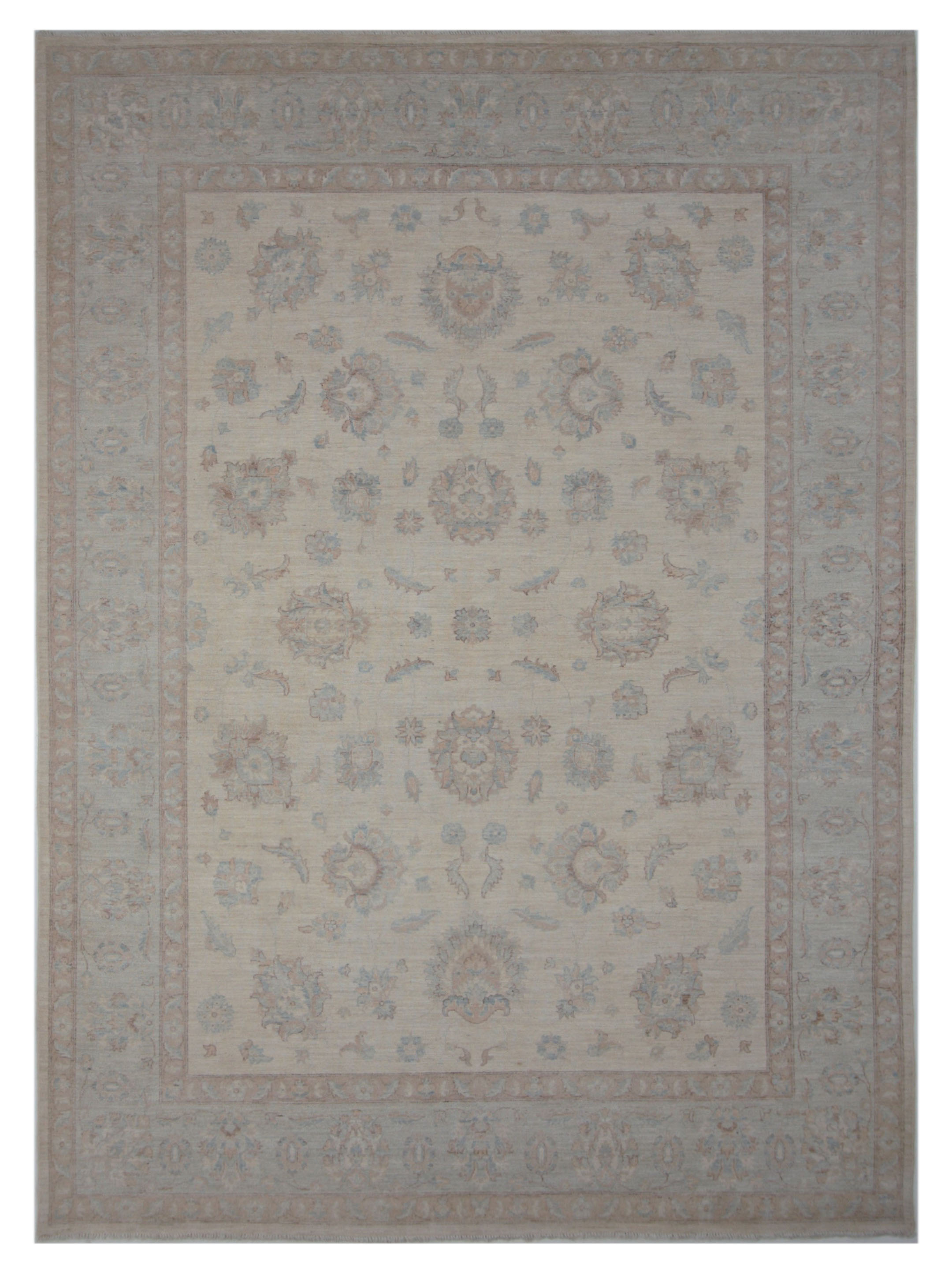 Ziegler Hand Knotted Beige 9x12