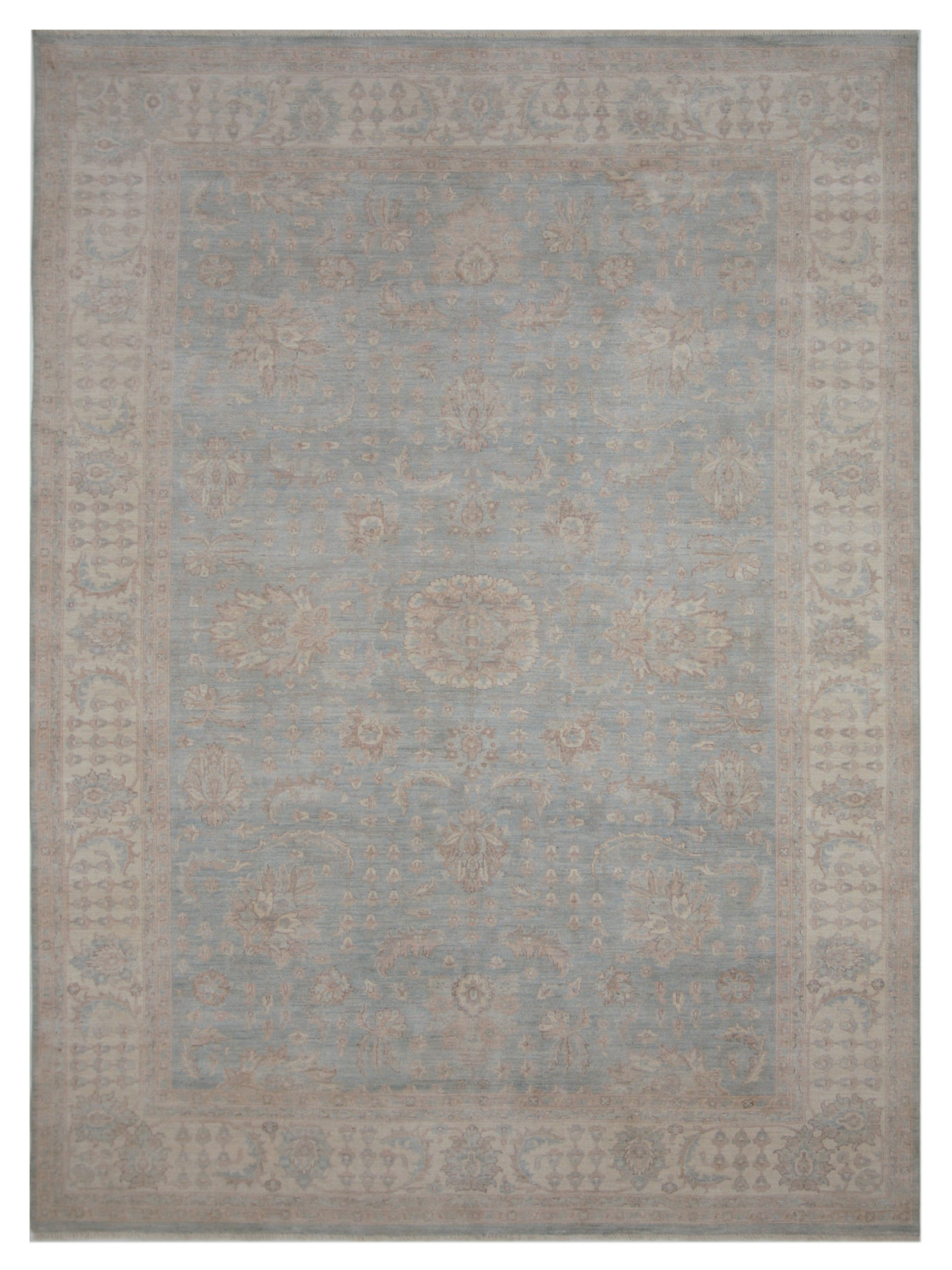 Ziegler Hand Knotted Blue 9x12