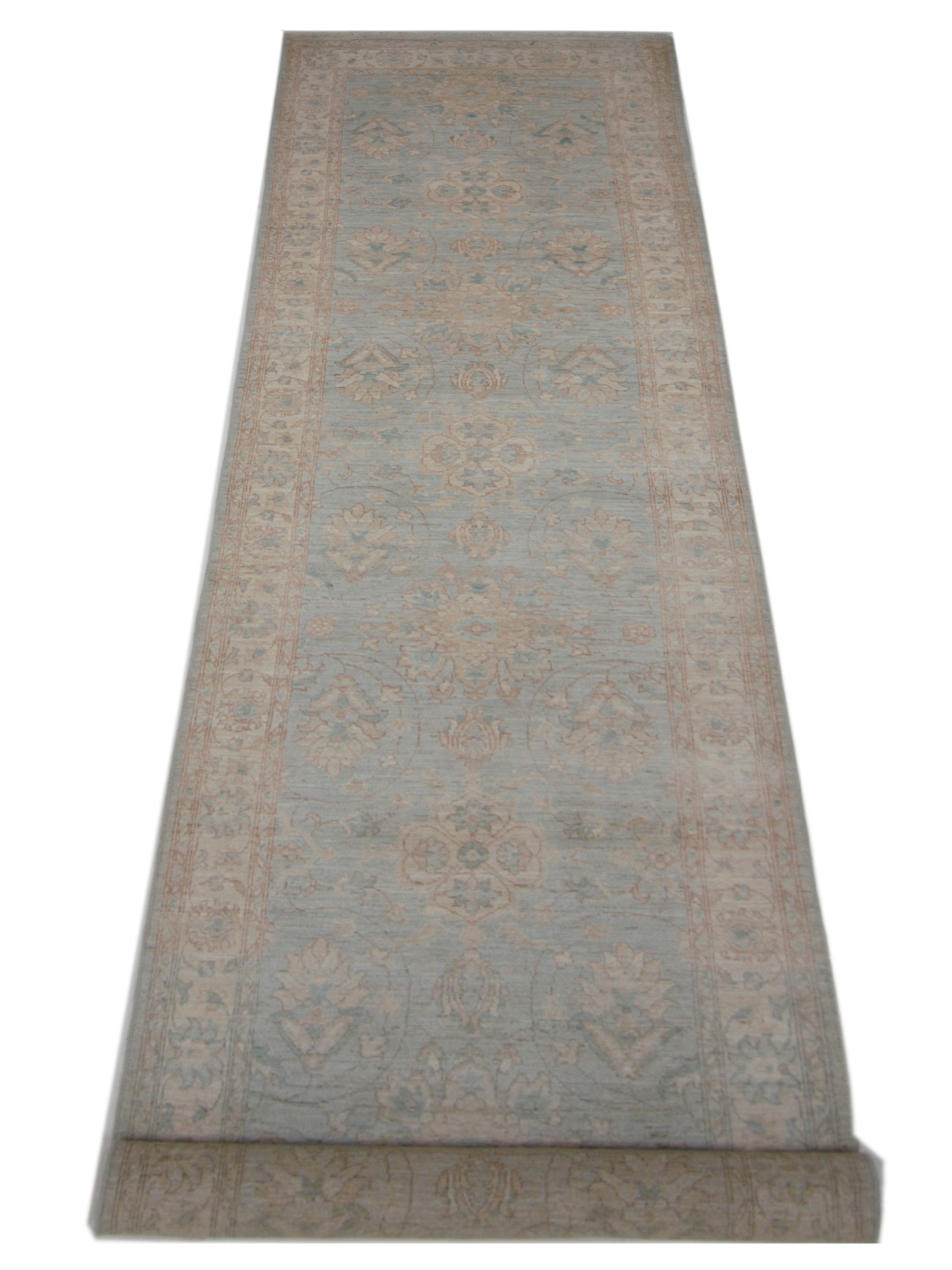 Ziegler Hand Knotted Blue 4x16 - Image 2 of 5