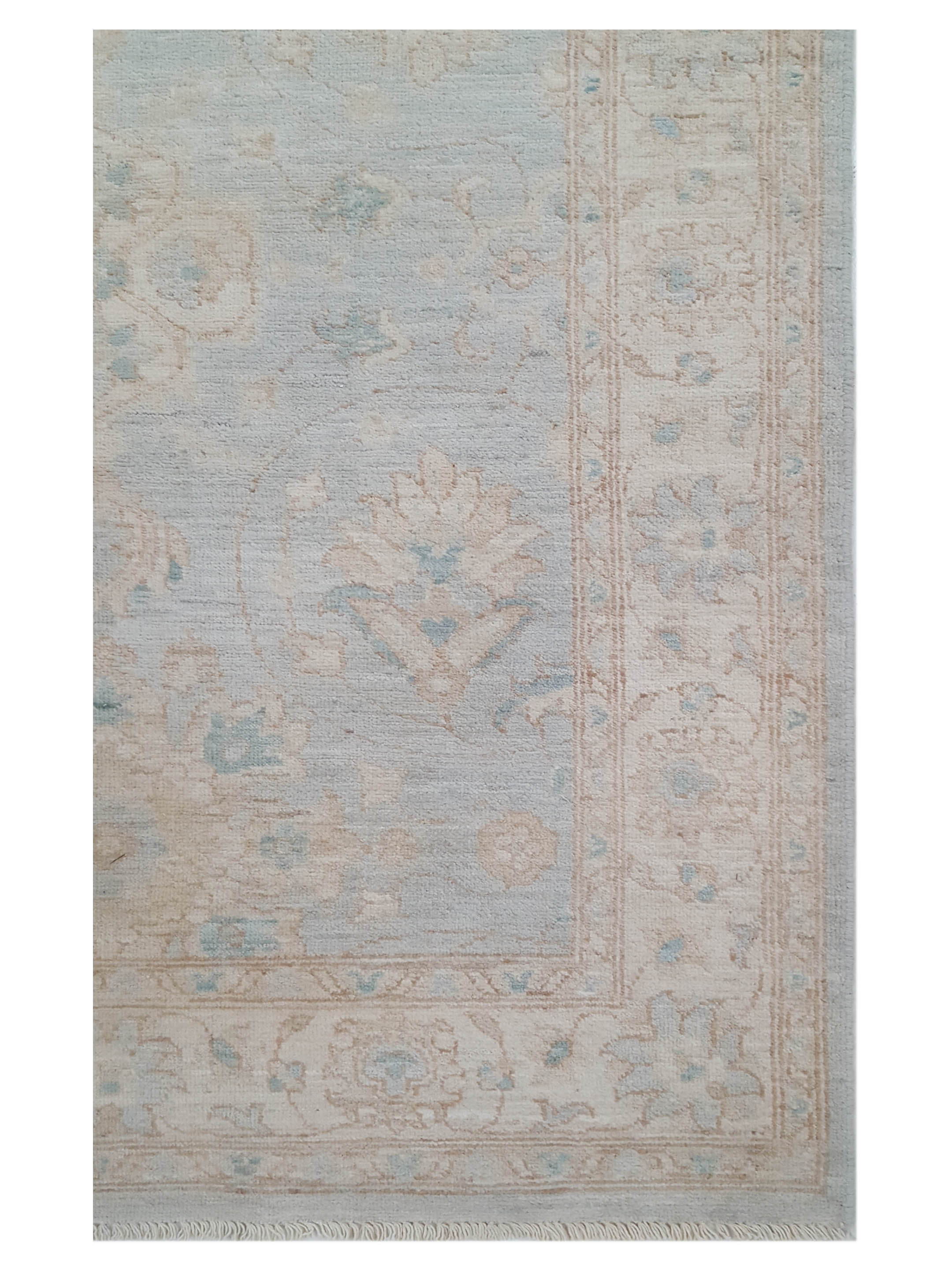 Ziegler Hand Knotted Blue 4x16 - Image 3 of 5