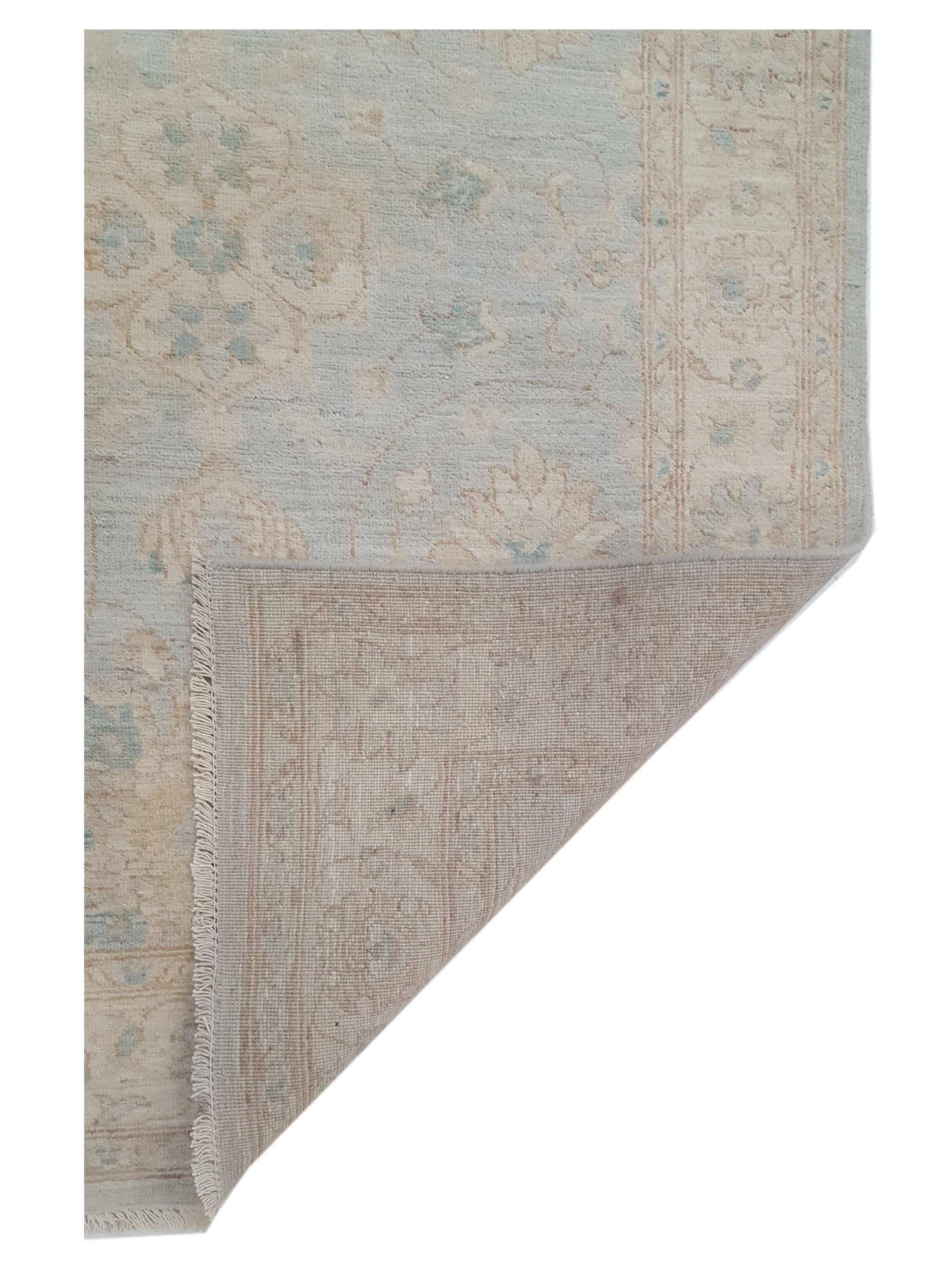 Ziegler Hand Knotted Blue 4x16 - Image 5 of 5