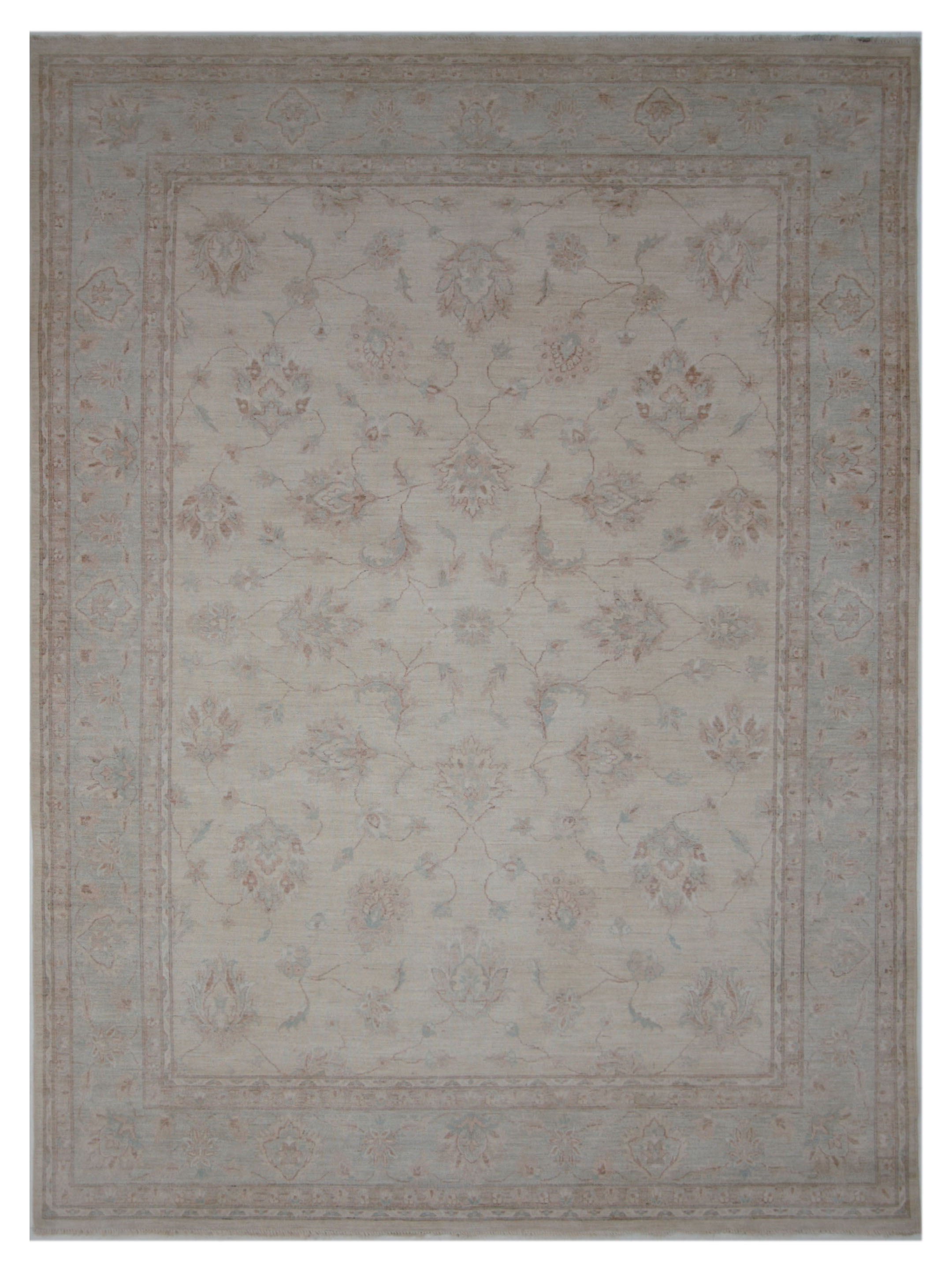 Ziegler Hand Knotted Beige 9x12