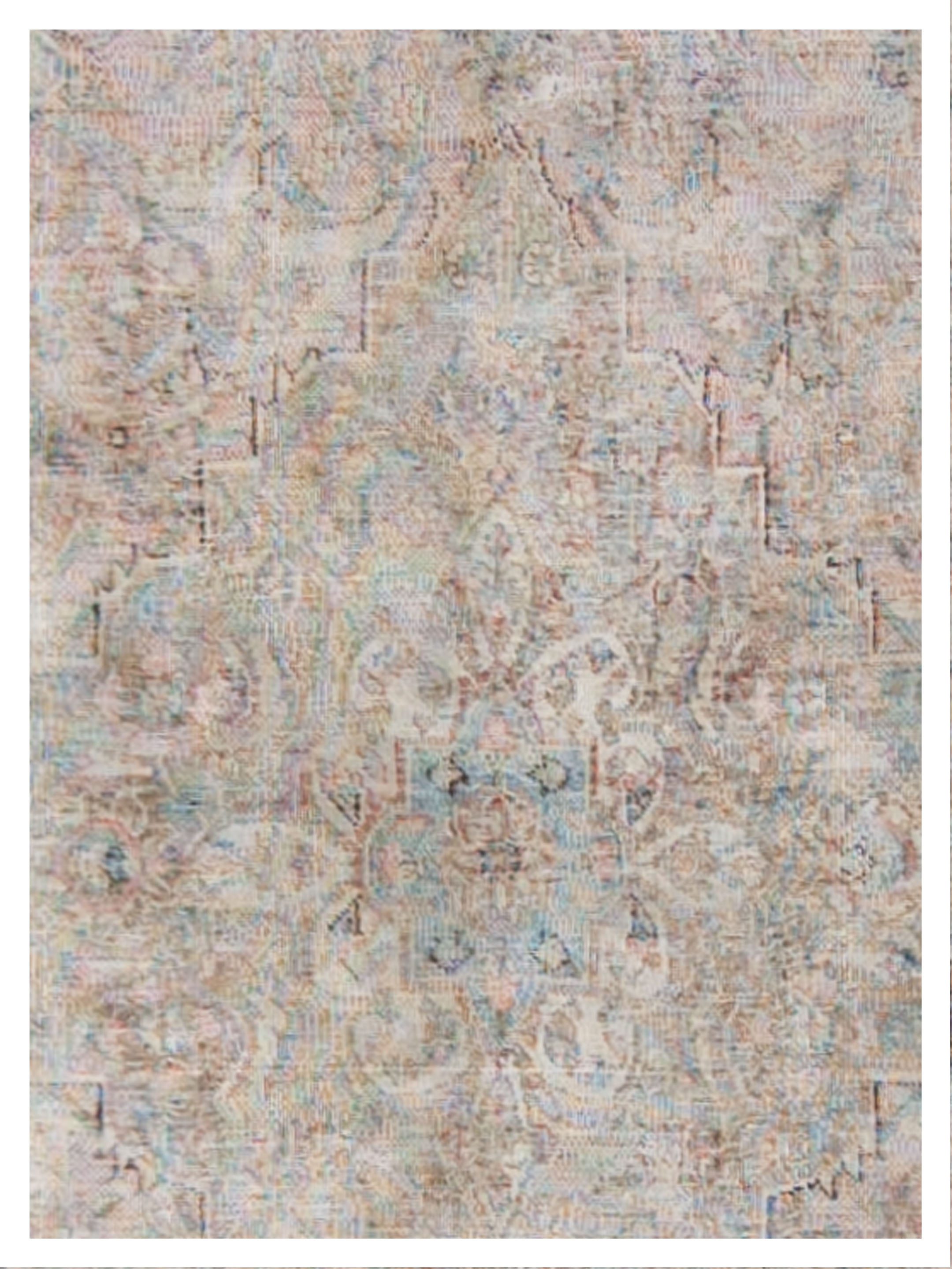Vintage Hand Knotted Ivory 9x12 - Image 4 of 6