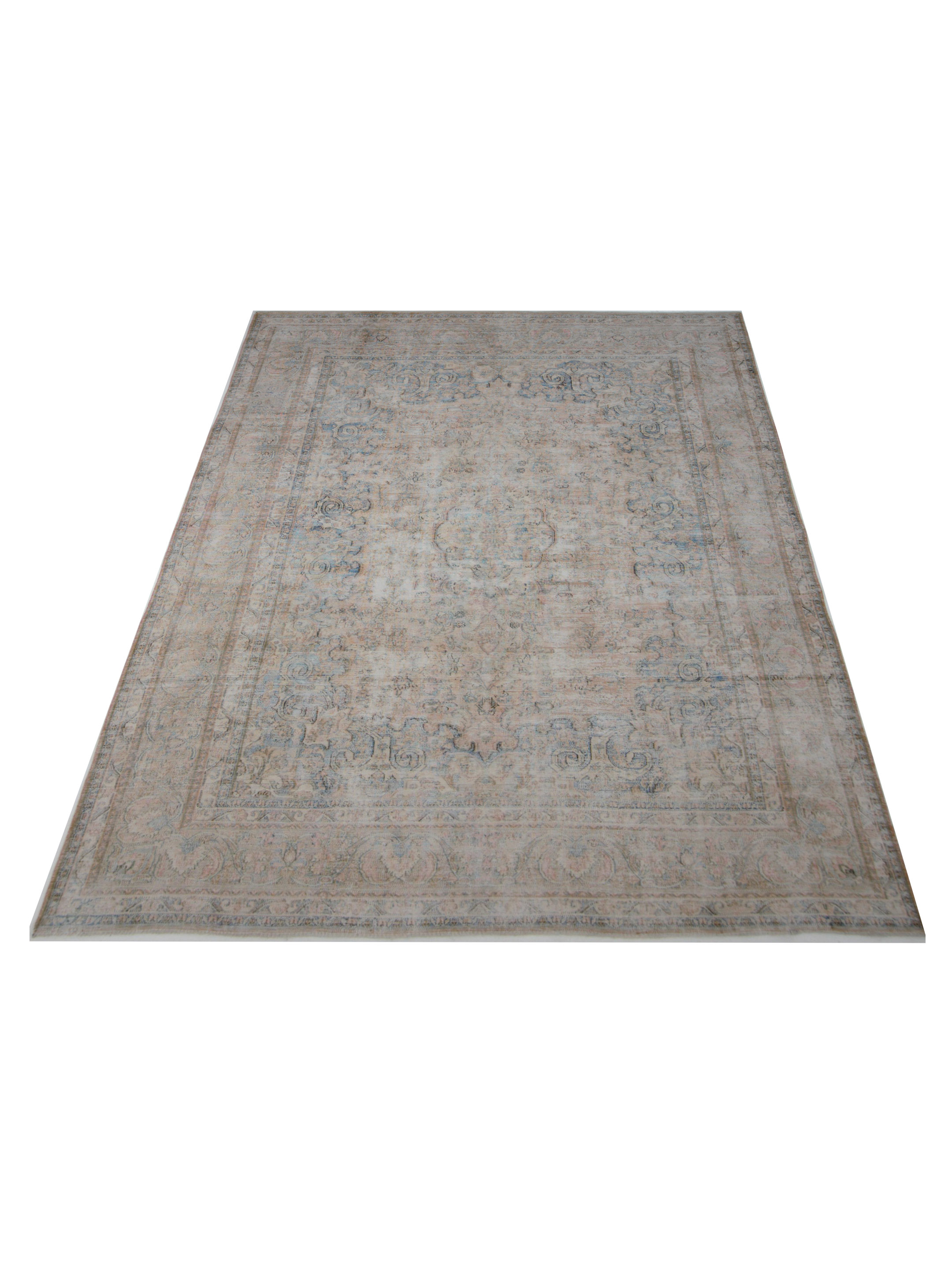 Vintage Hand Knotted Beige 10x13 - Image 2 of 5