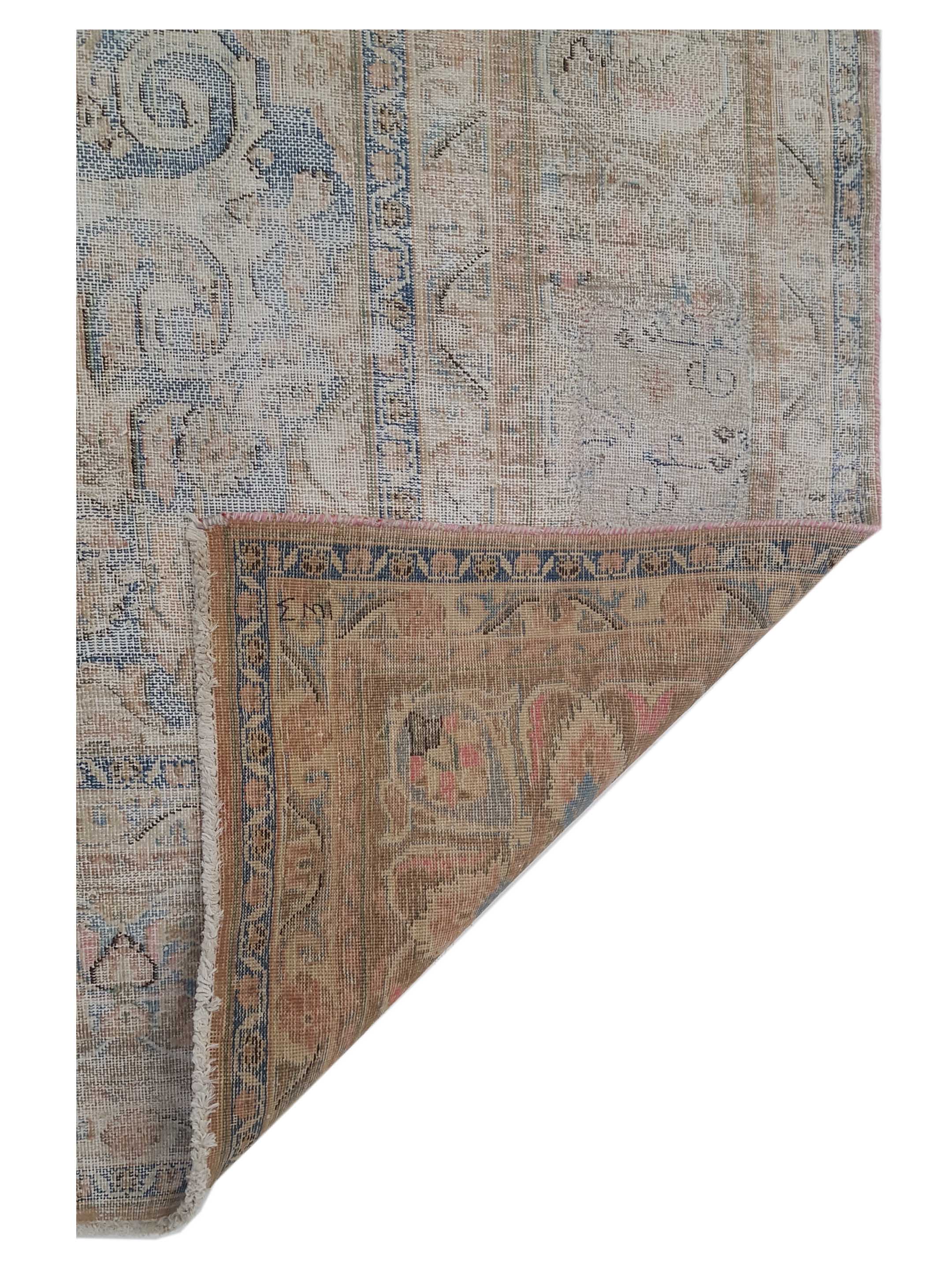 Vintage Hand Knotted Beige 10x13 - Image 5 of 5
