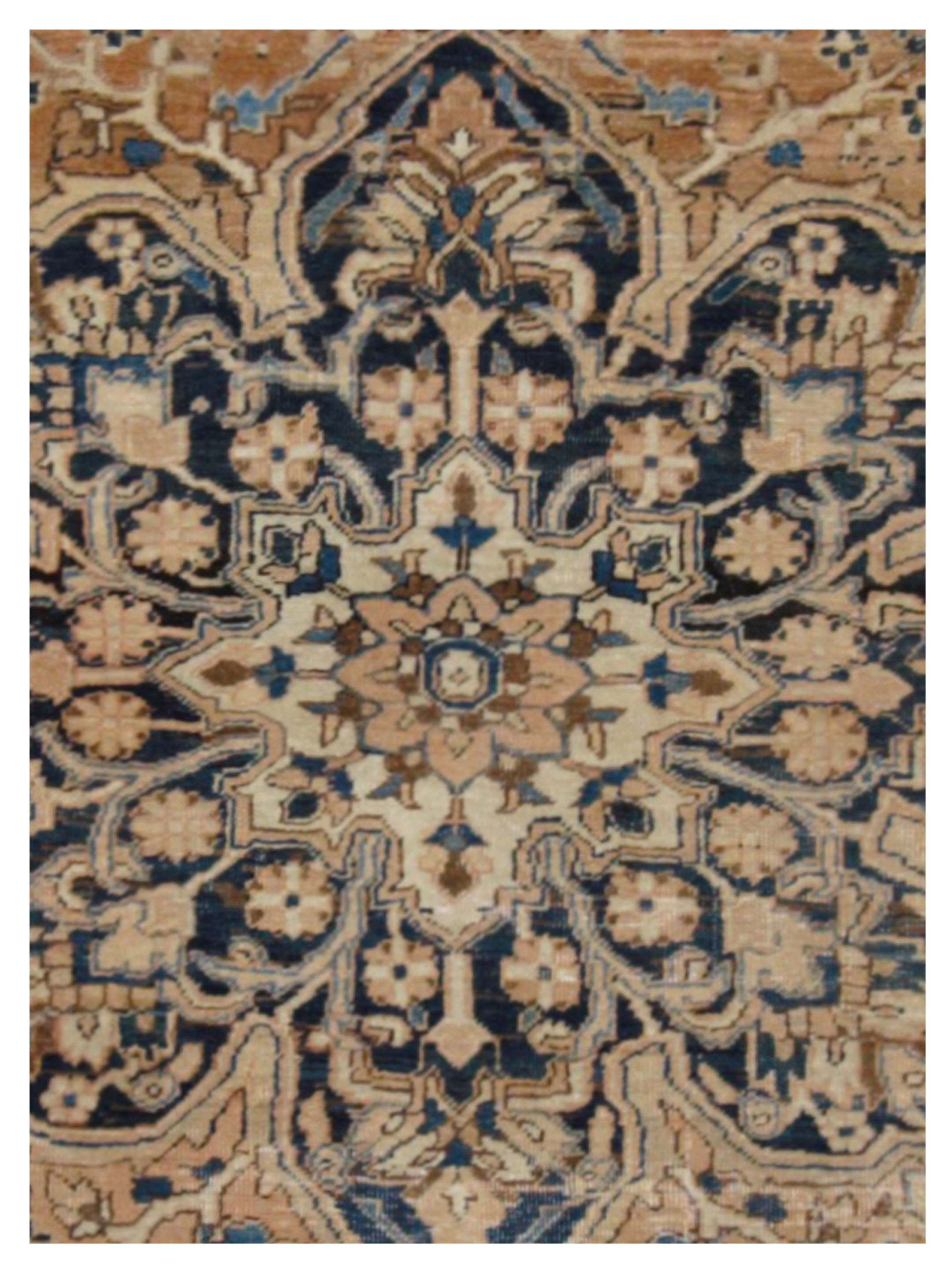 Vintage Hand Knotted Beige 9x13 - Image 4 of 5