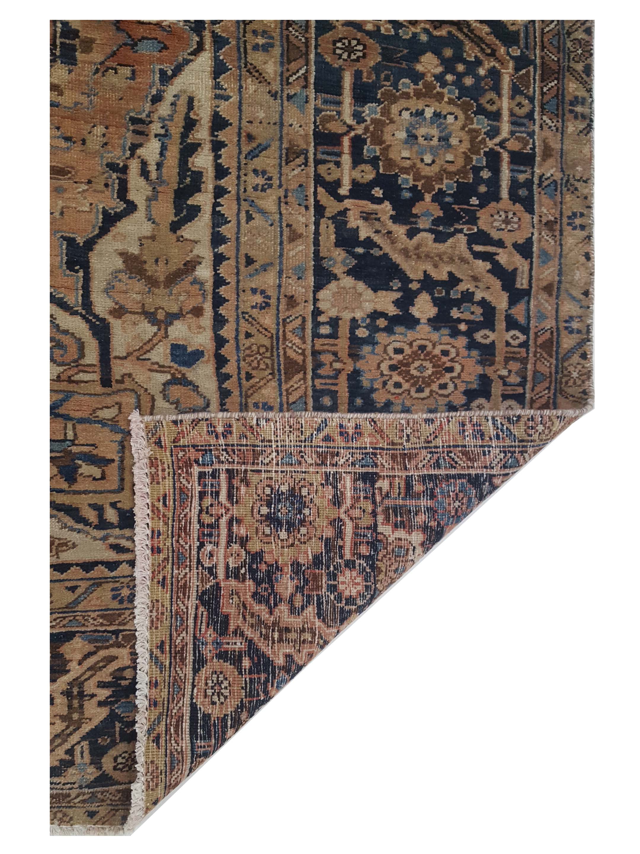 Vintage Hand Knotted Beige 9x13 - Image 5 of 5