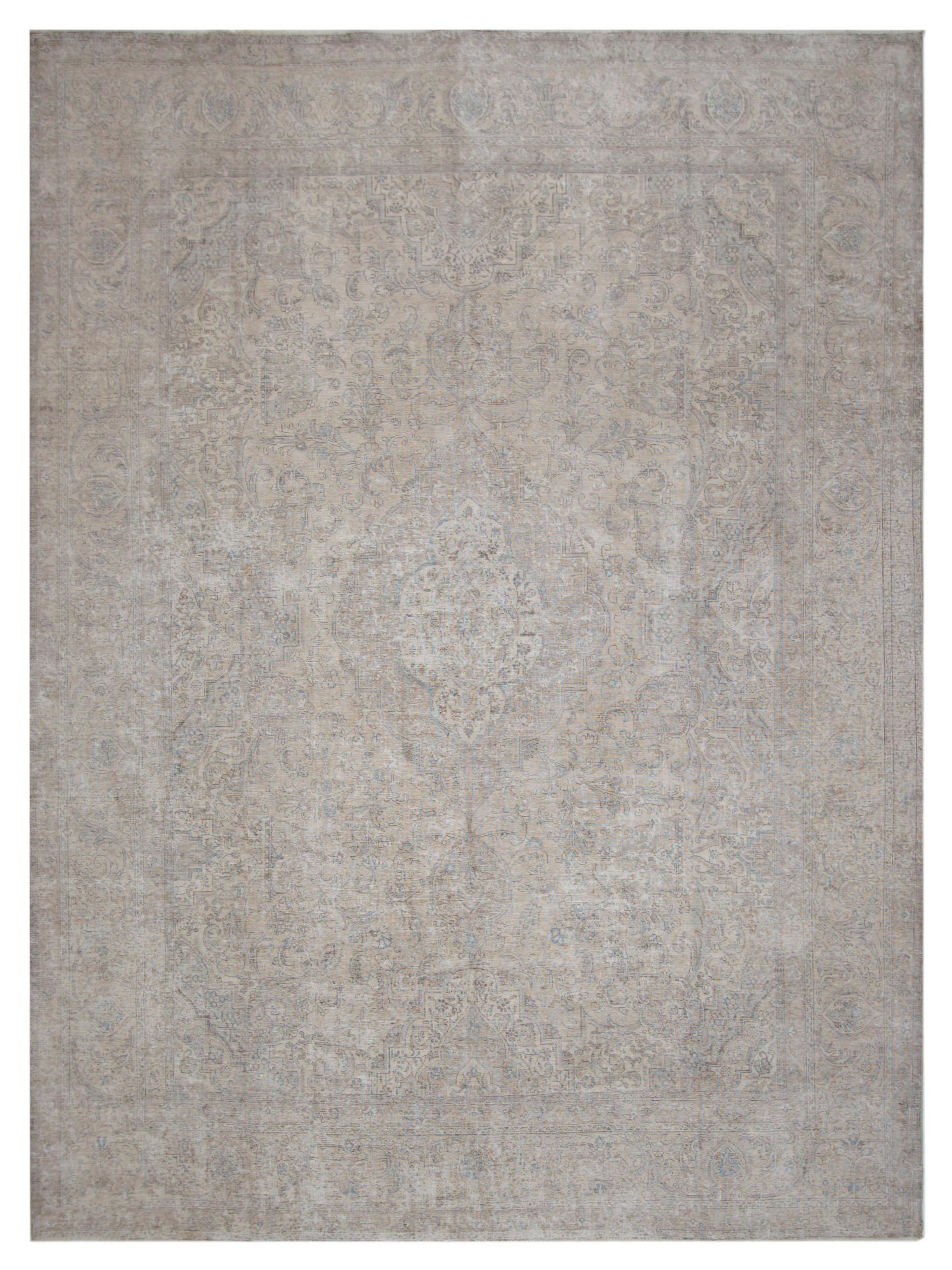 Vintage Hand Knotted Beige 11x15