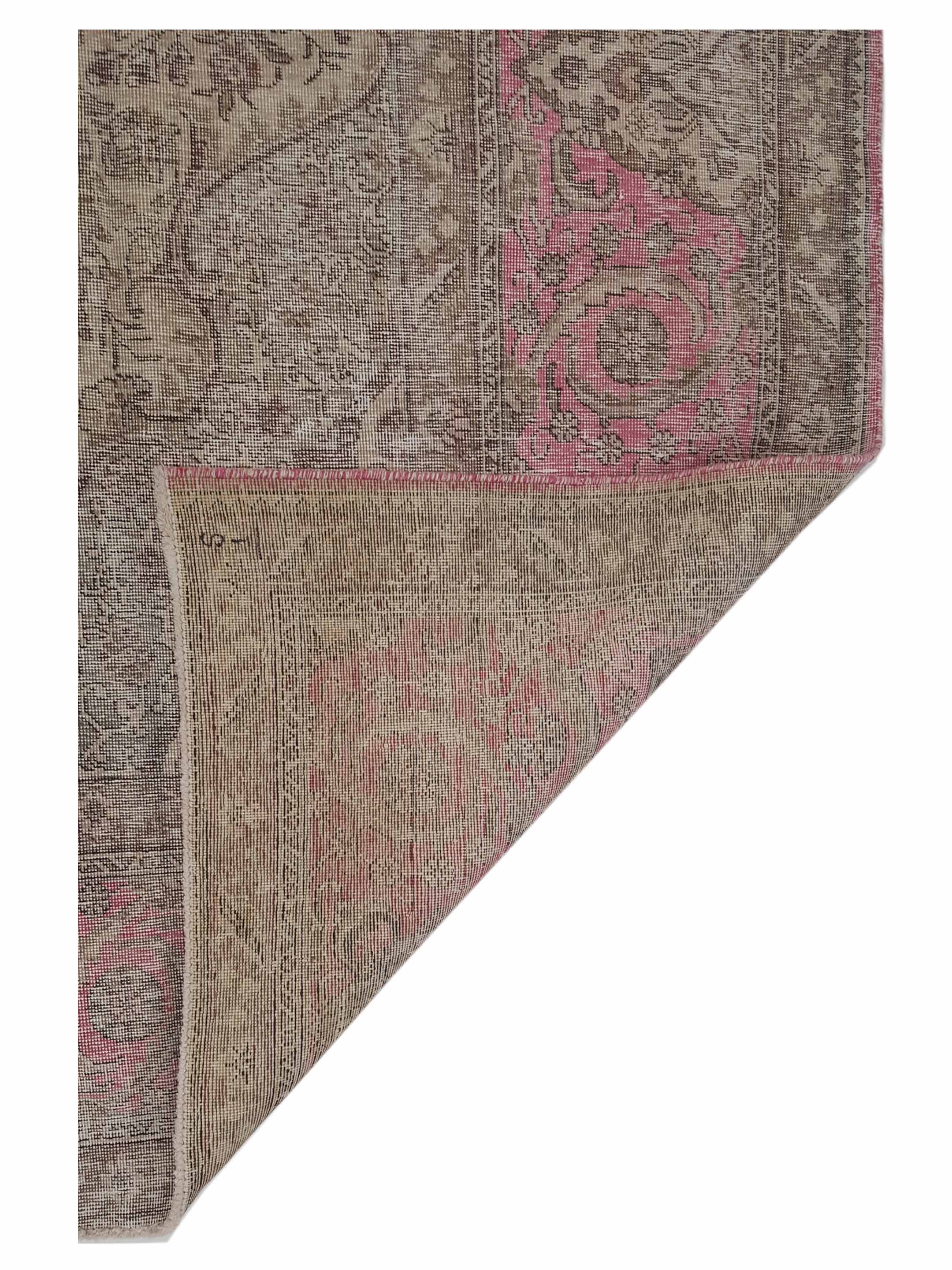 Vintage Hand Knotted Pink 12x16 - Image 5 of 5