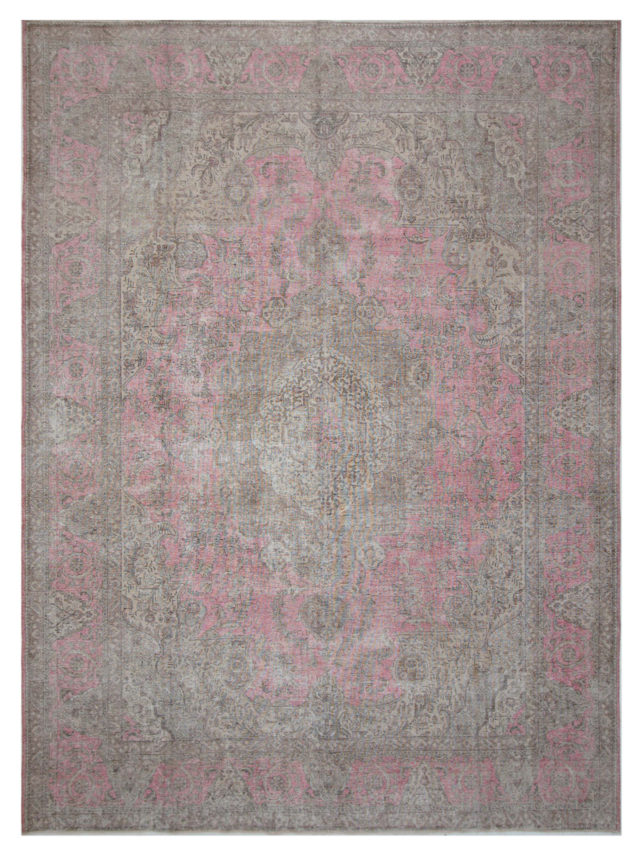 Vintage Hand Knotted Pink 12x16