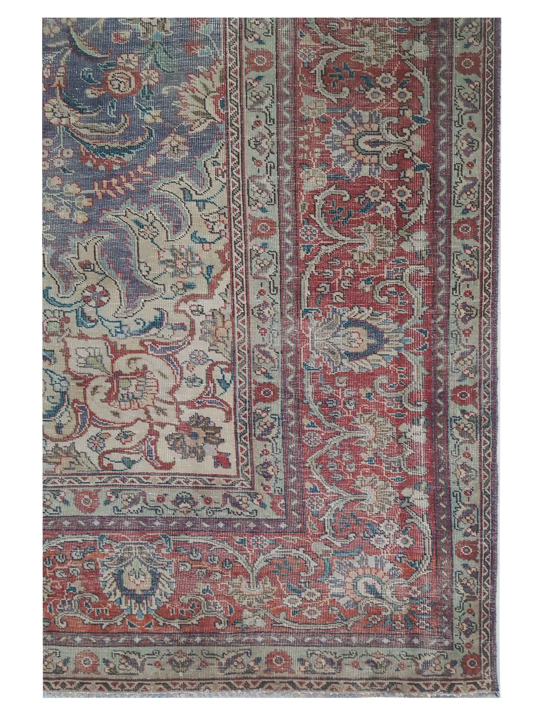 Vintage Hand Knotted Blue 10x13 - Image 3 of 6