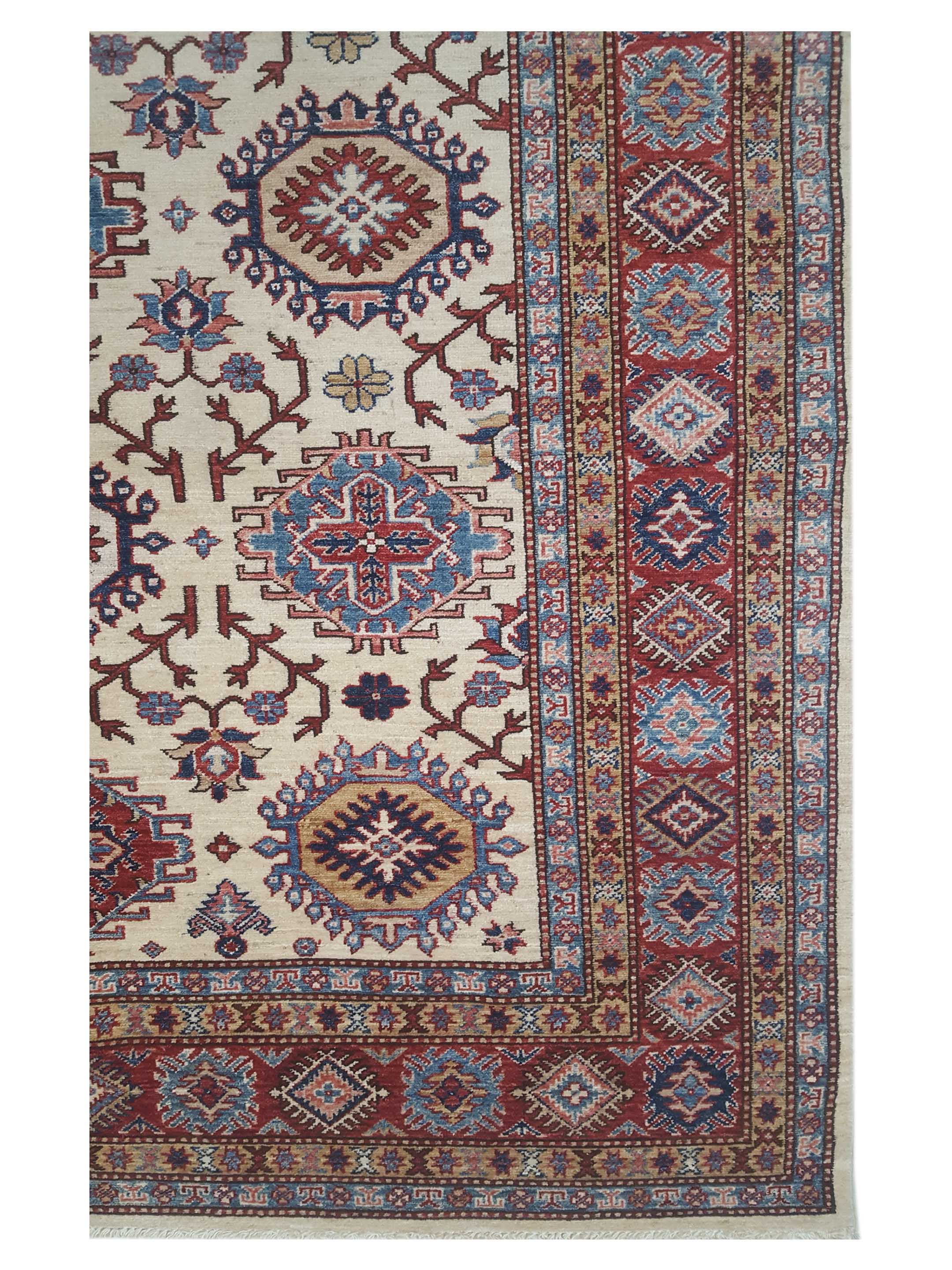 Kazak Super Hand Knotted Ivory 6x9 - Image 3 of 6