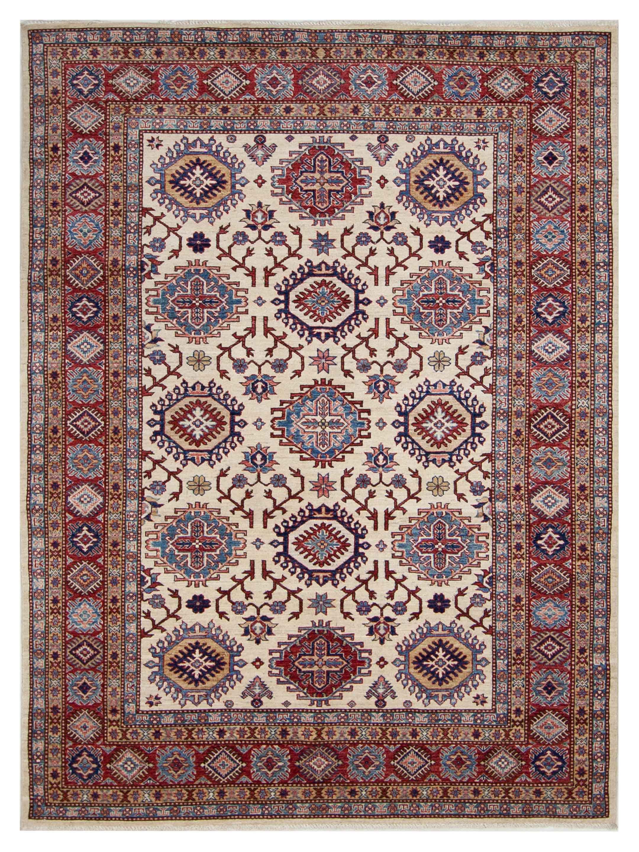 Kazak Super Hand Knotted Ivory 6x9