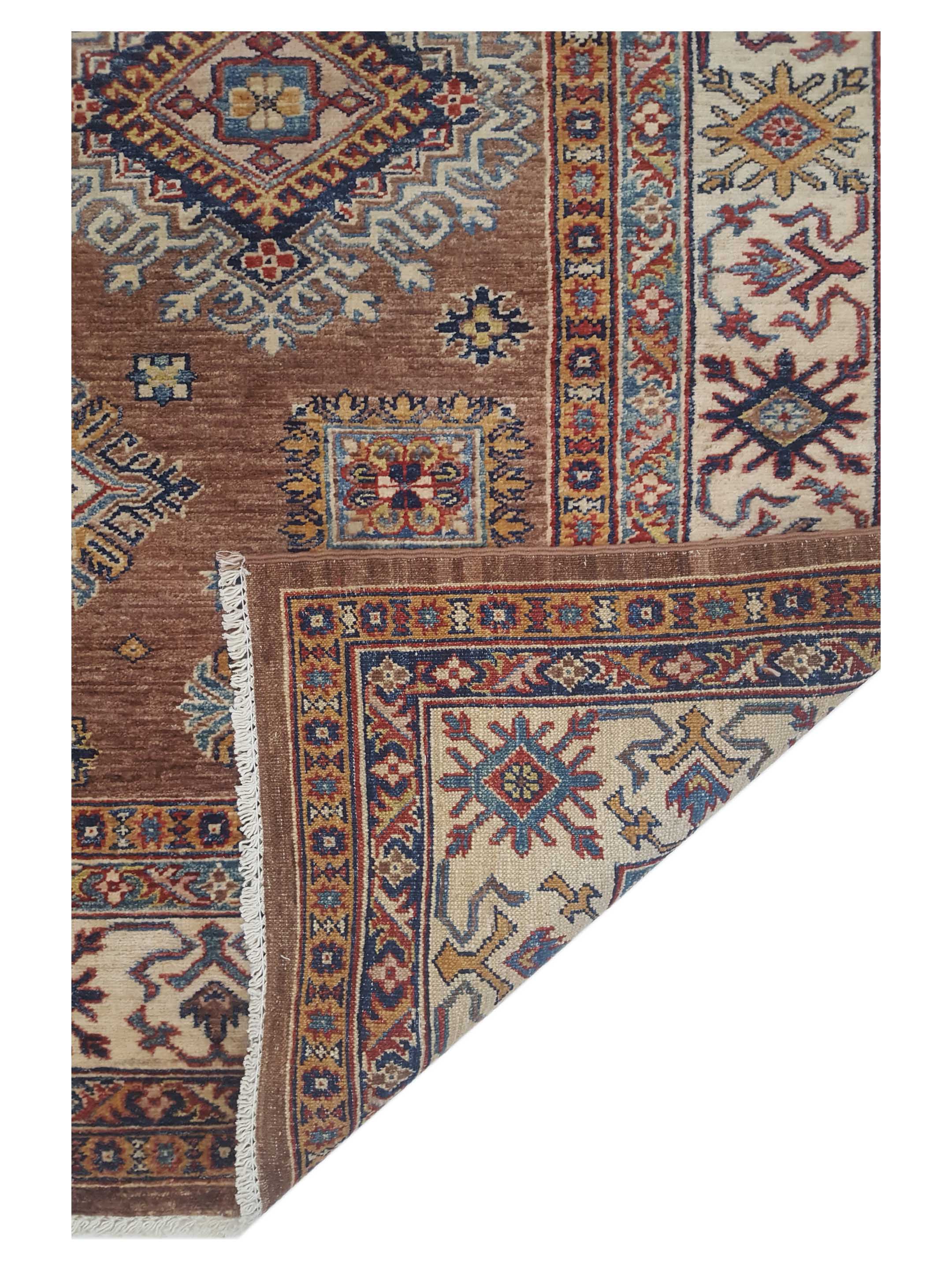 Kazak Super Hand Knotted Brown 6x8 - Image 6 of 6