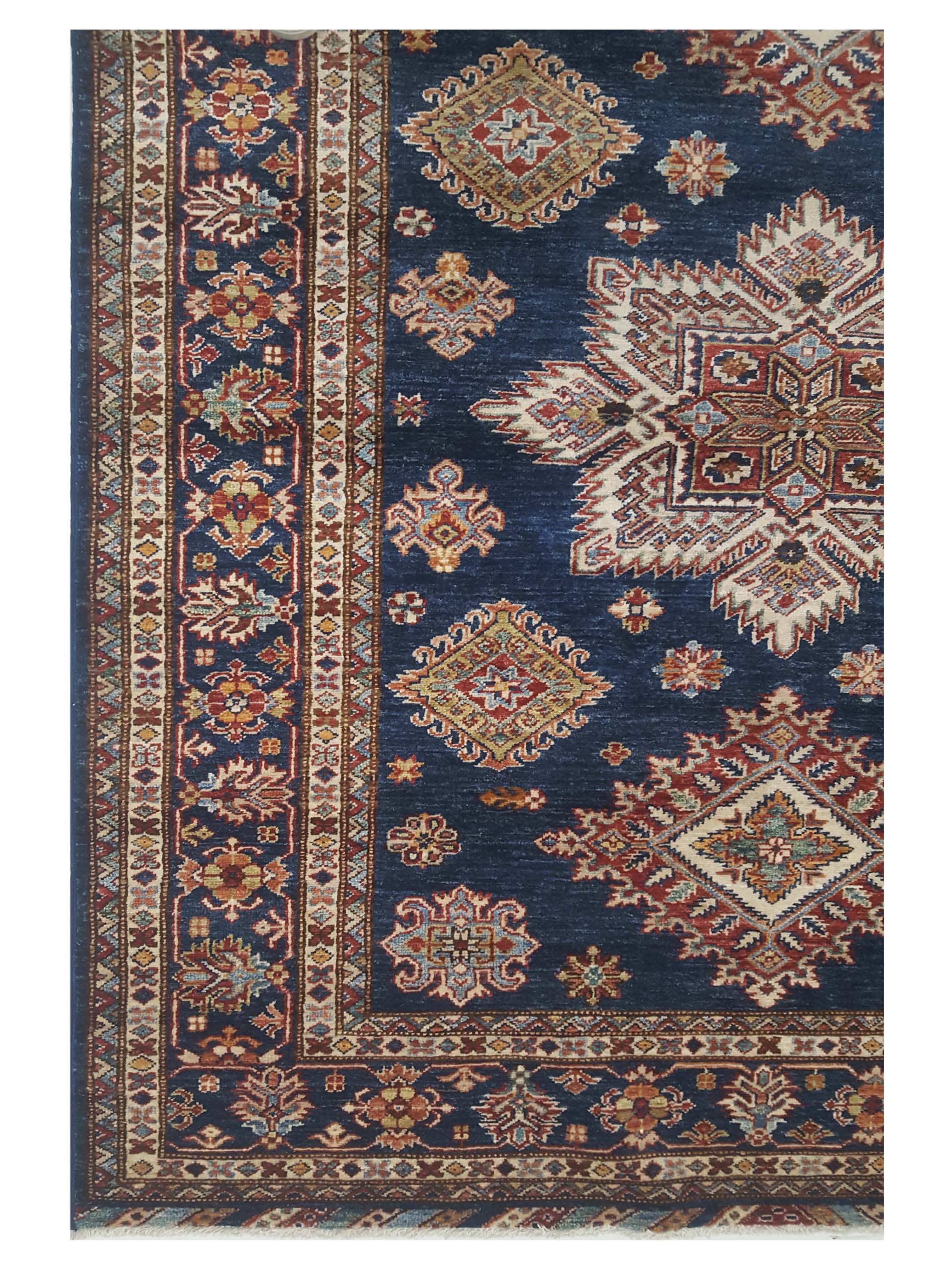 Kazak Super Hand Knotted Navy 5x7 - Image 3 of 5