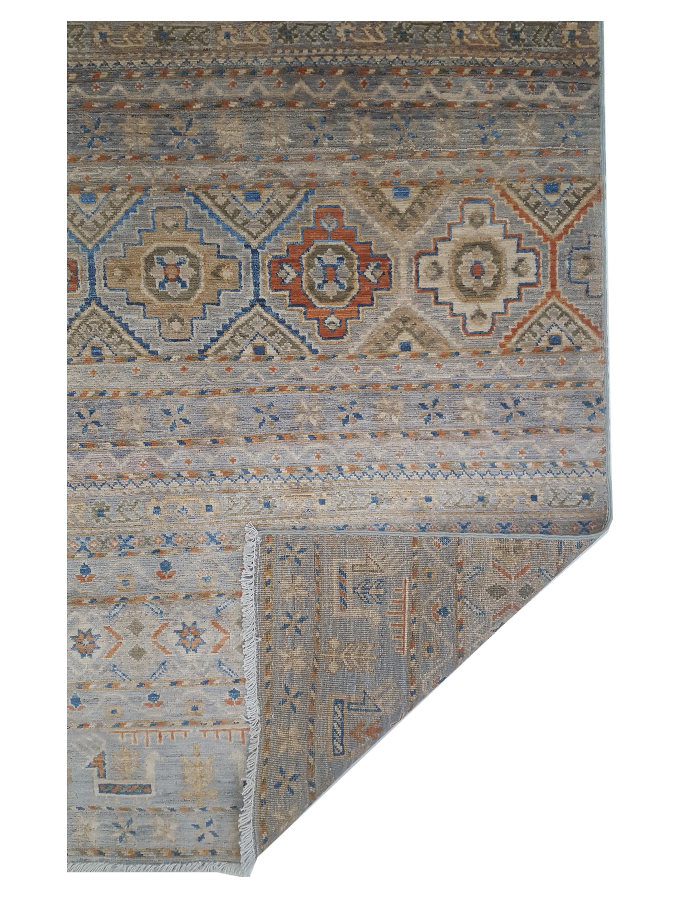 Khorgeen Hand Knotted Grey 4x7 - Image 5 of 5