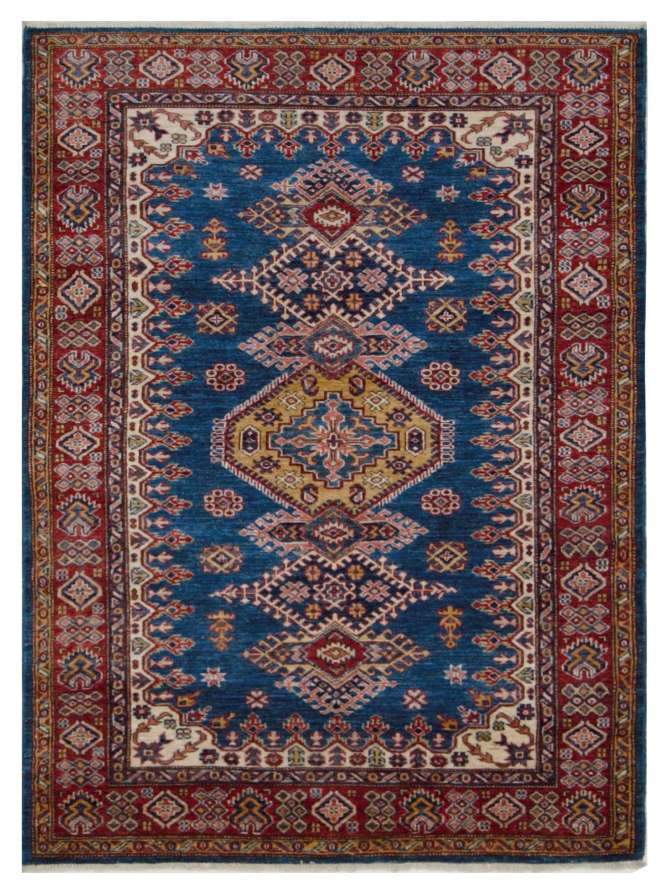 Kazak Super Hand Knotted Blue 4x6