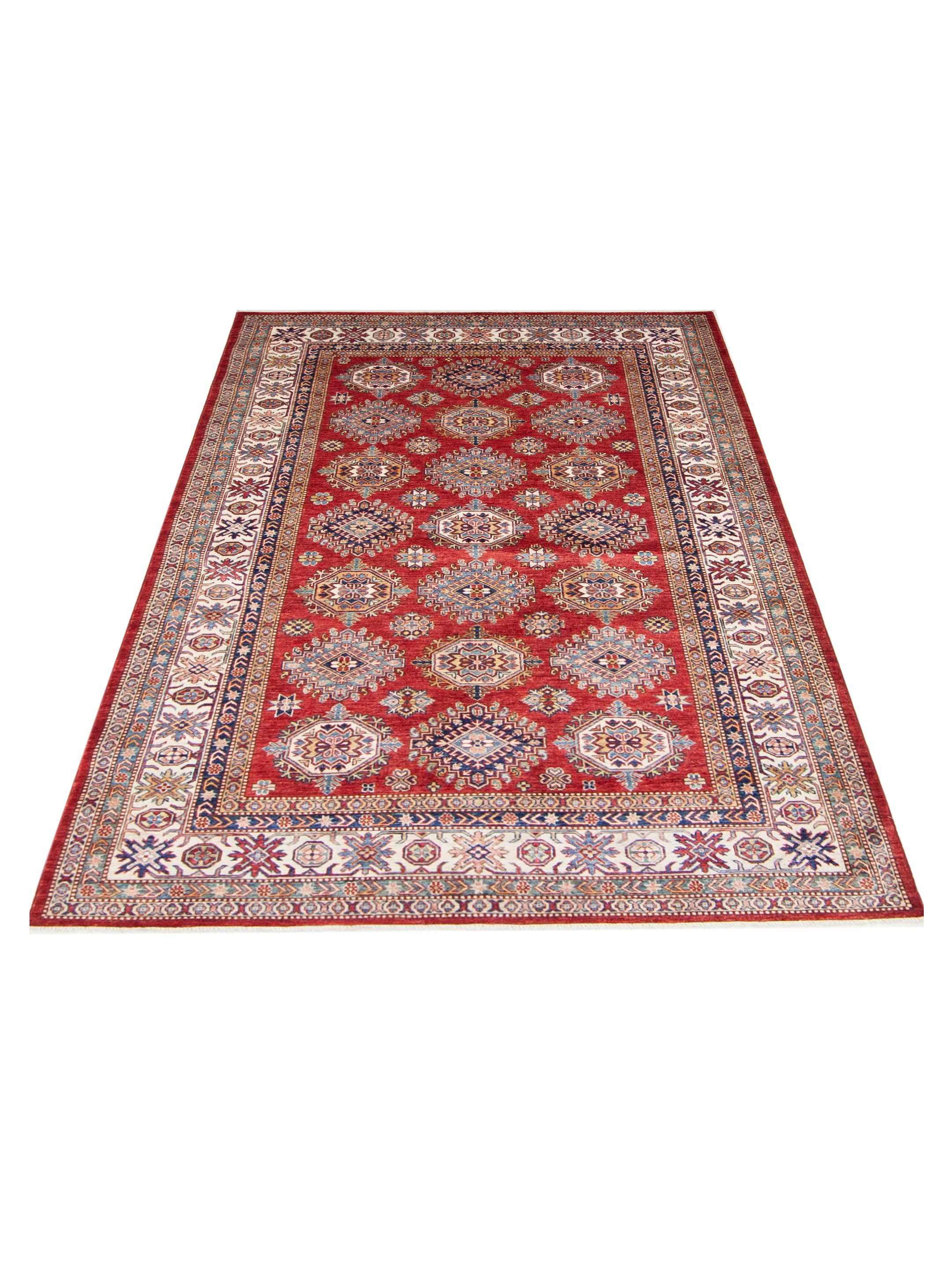 Kazak Super Hand Knotted Red 6x9 - Image 2 of 6