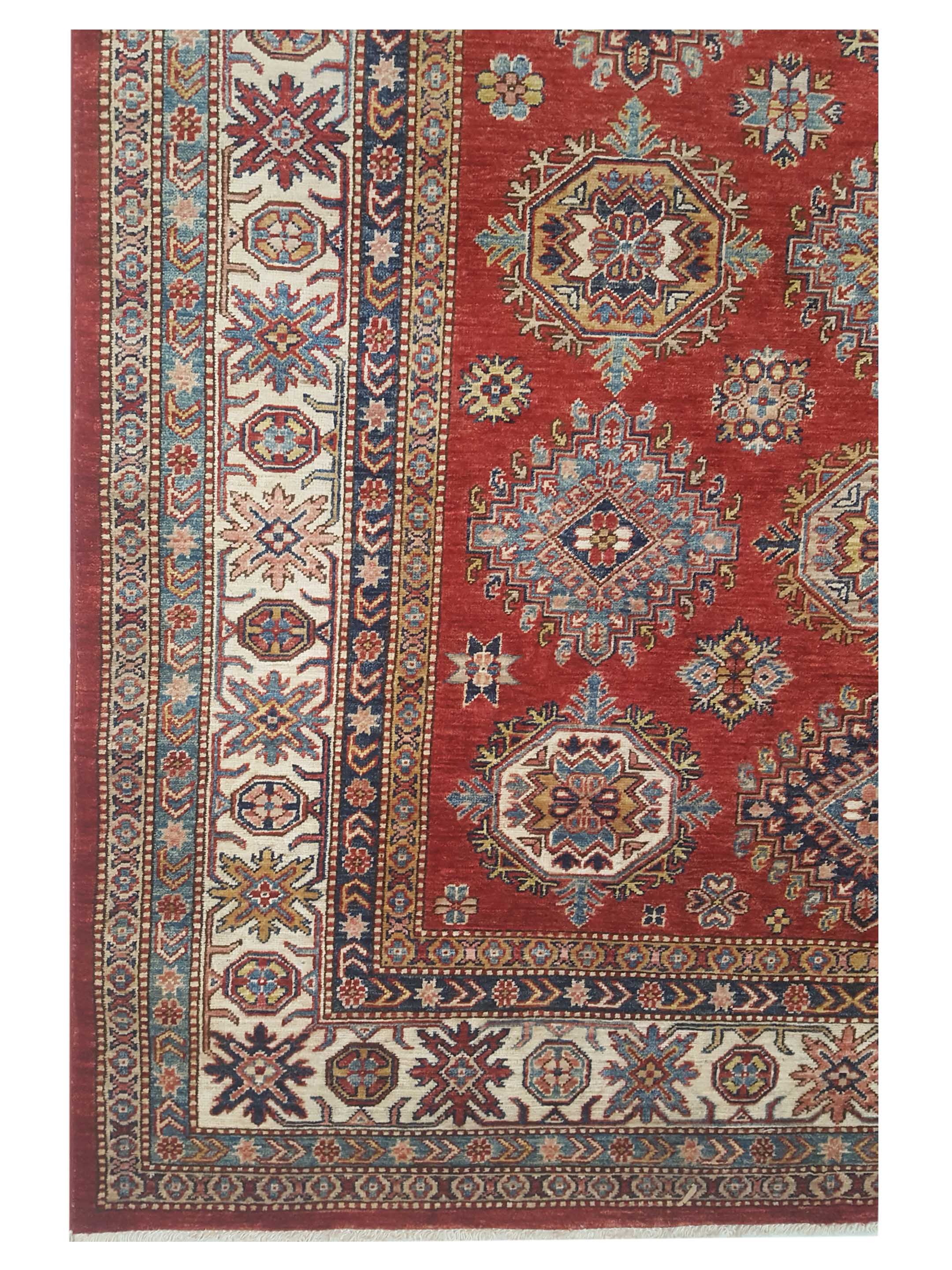 Kazak Super Hand Knotted Red 6x9 - Image 4 of 6