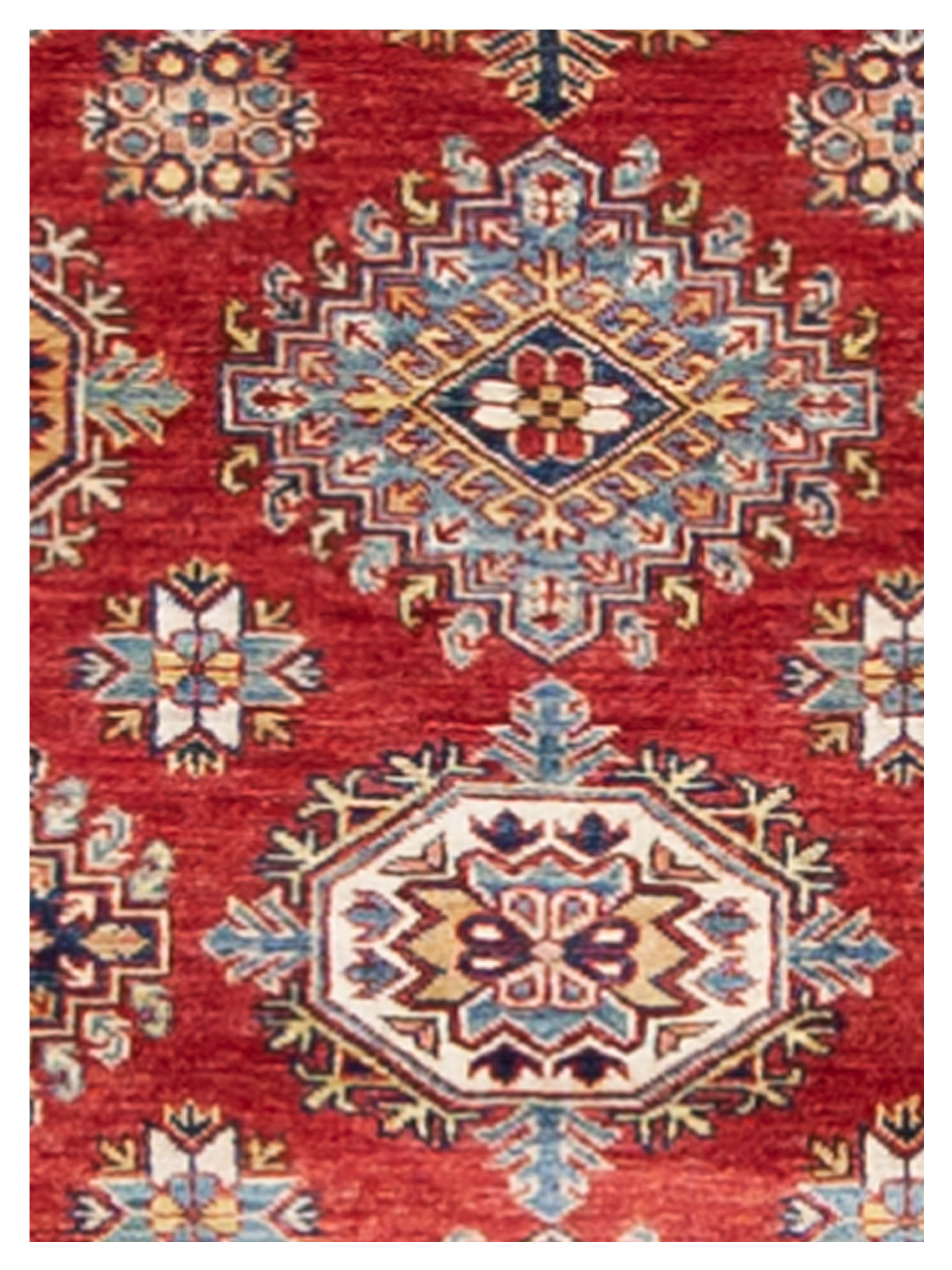 Kazak Super Hand Knotted Red 6x9 - Image 5 of 6