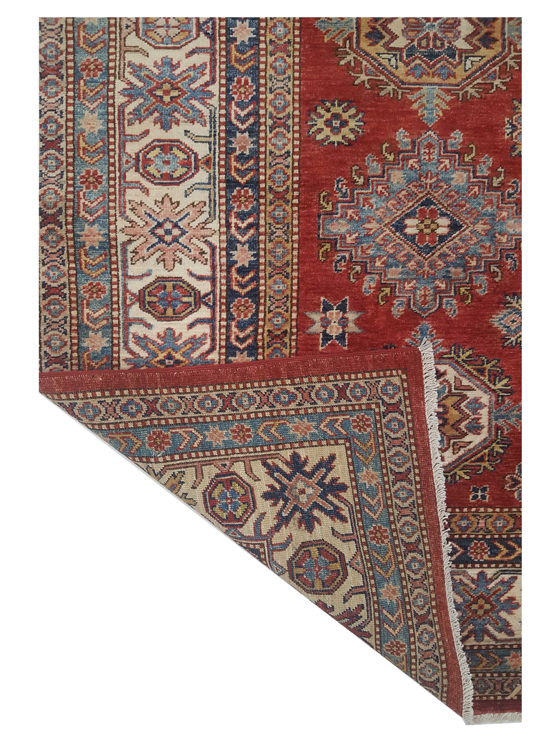 Kazak Super Hand Knotted Red 6x9 - Image 6 of 6