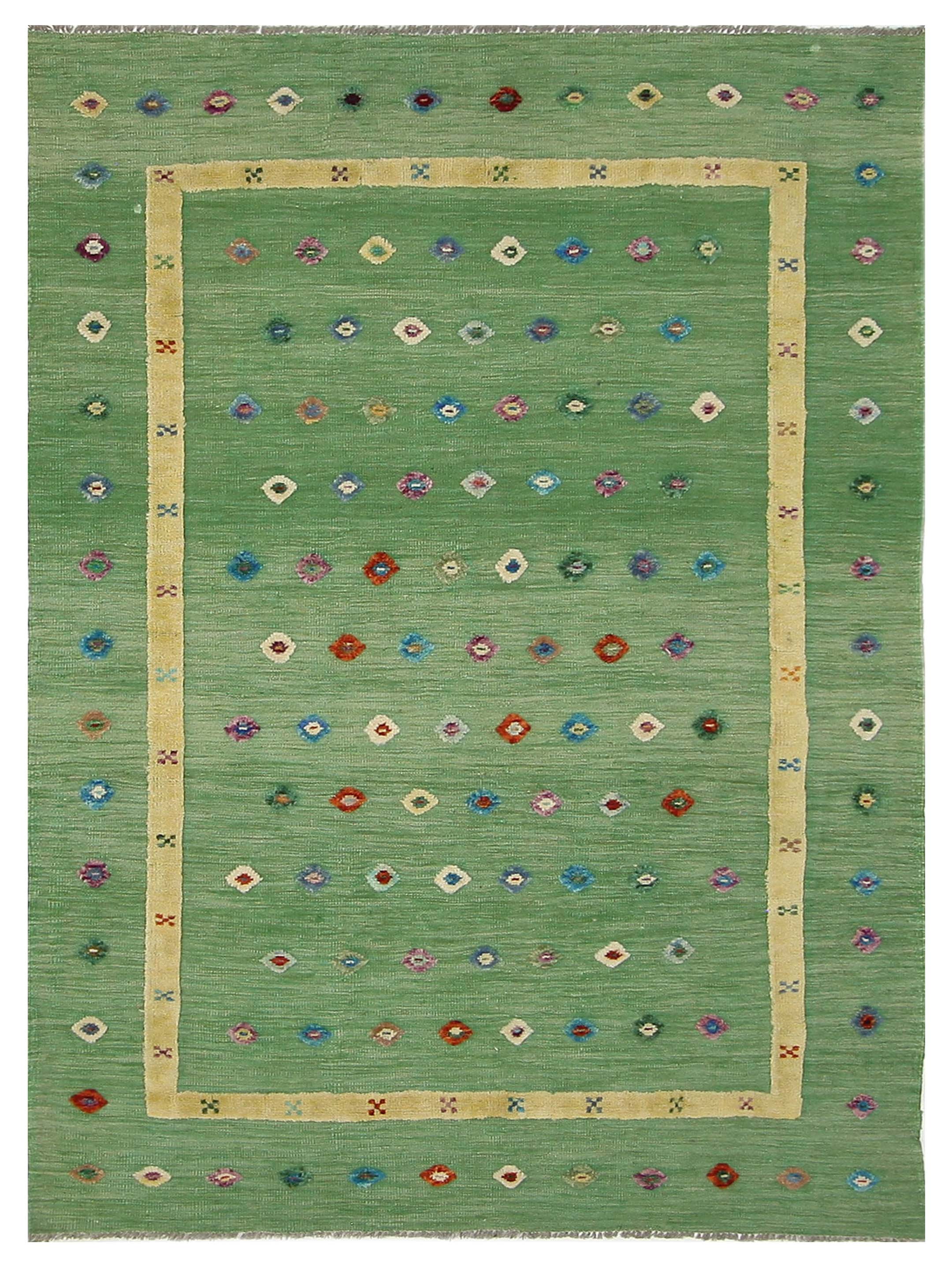 Seville Flatweave Green 6x8