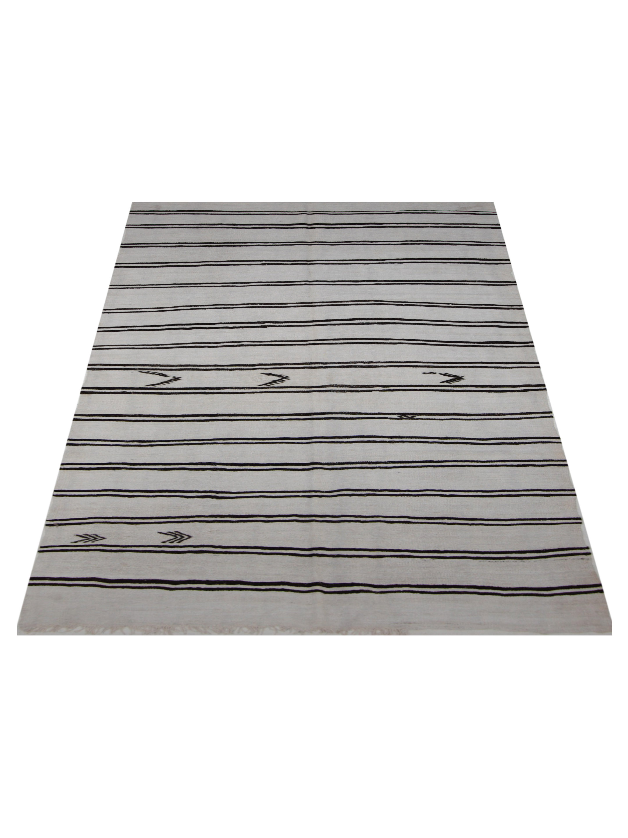 Malaga Flatweave White 7x13 - Image 2 of 5