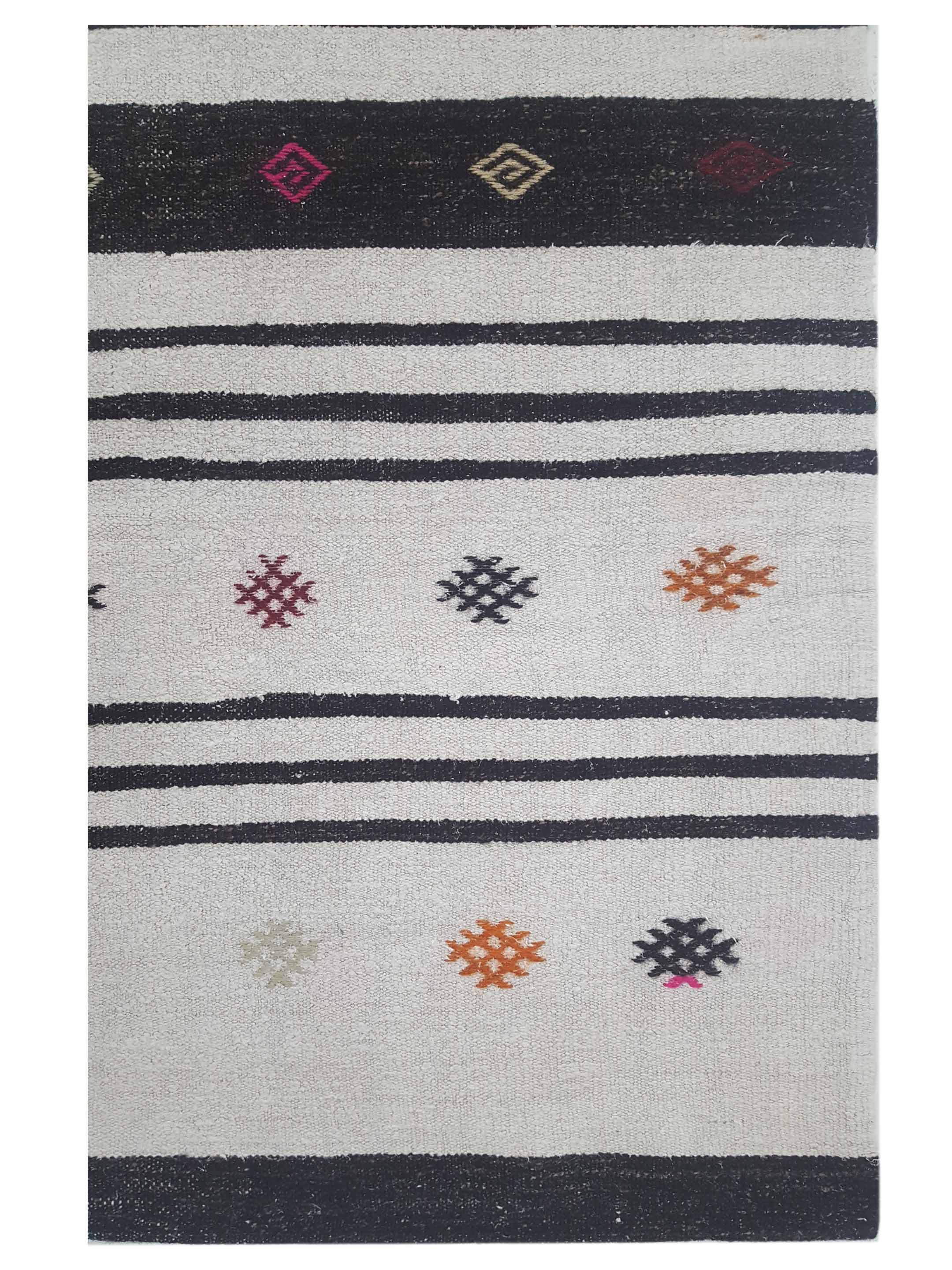 Malaga Flatweave Ivory 7x9 - Image 3 of 5