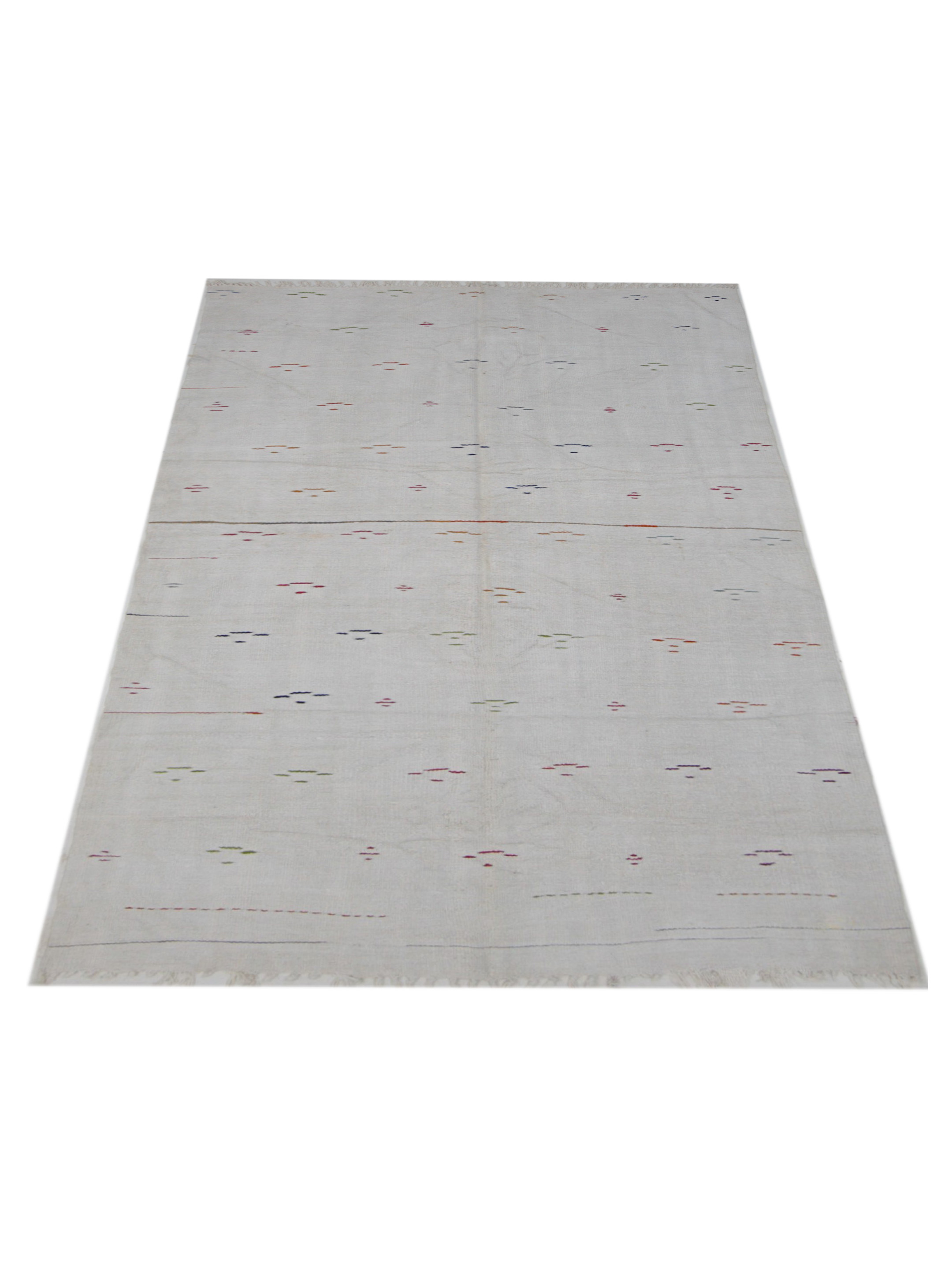 Malaga Flatweave Ivory 5x9 - Image 2 of 5