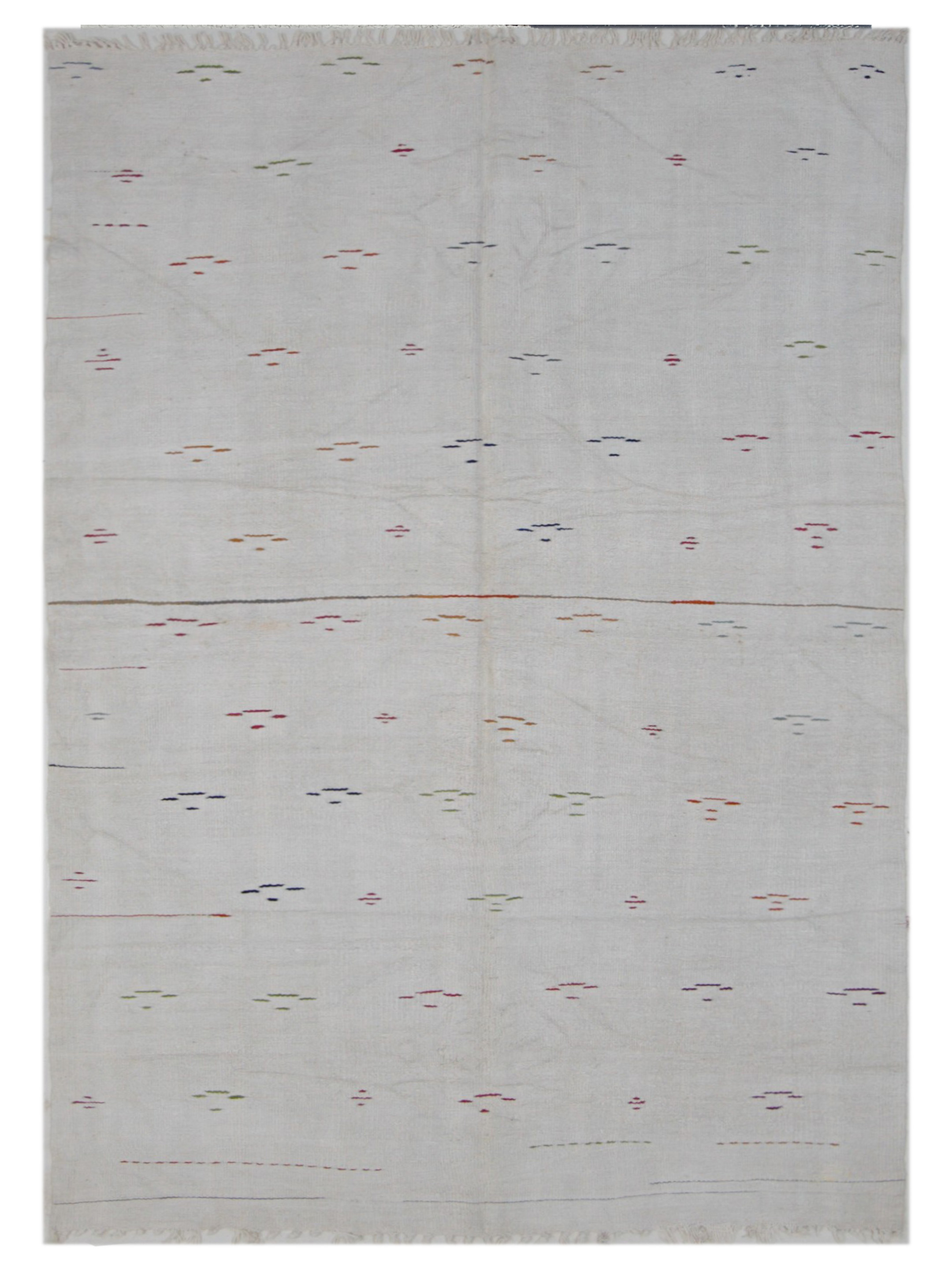 Malaga Flatweave Ivory 5x9 - Image 5 of 5