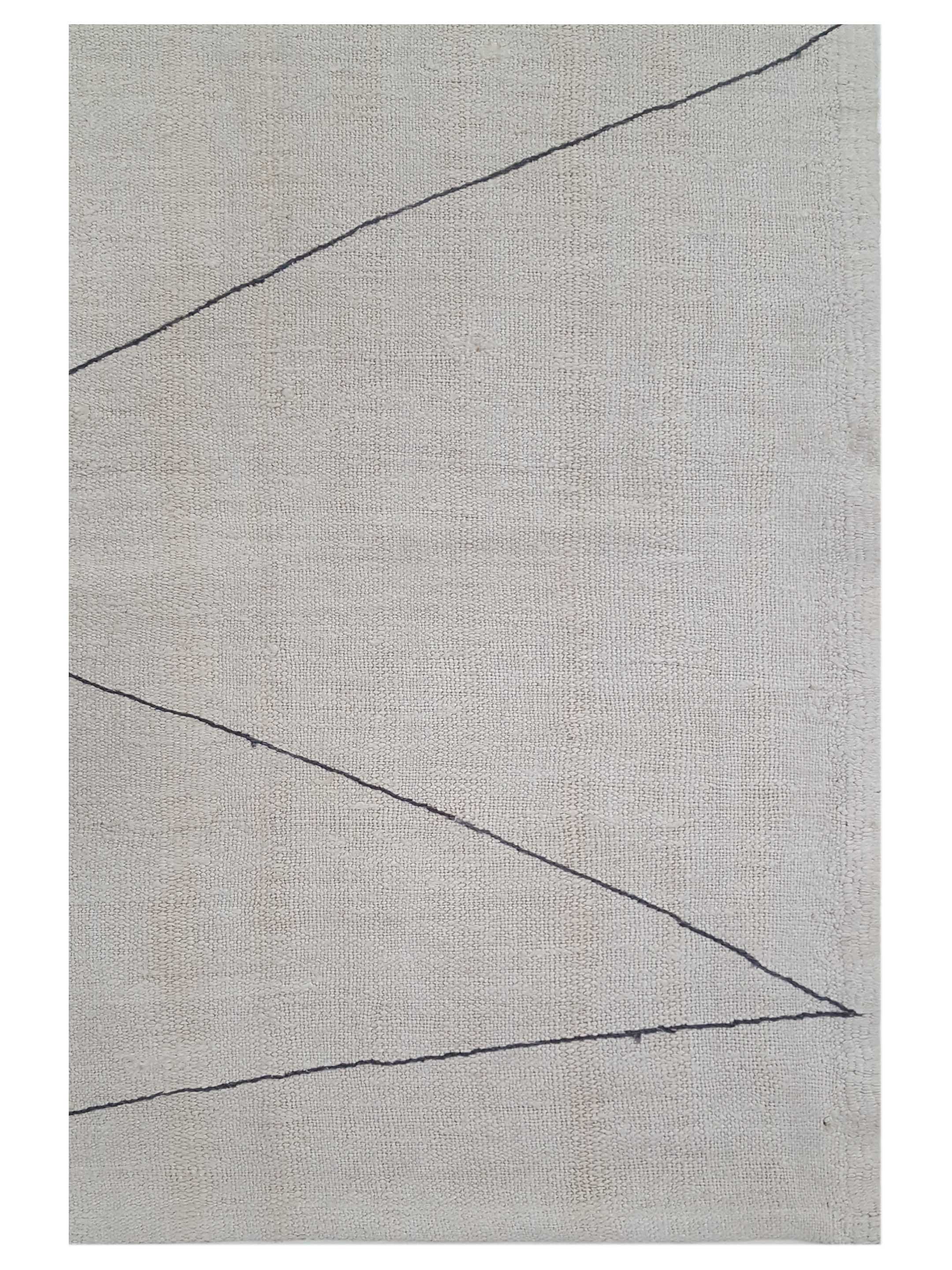 Malaga Flatweave Ivory 6x8 - Image 3 of 5