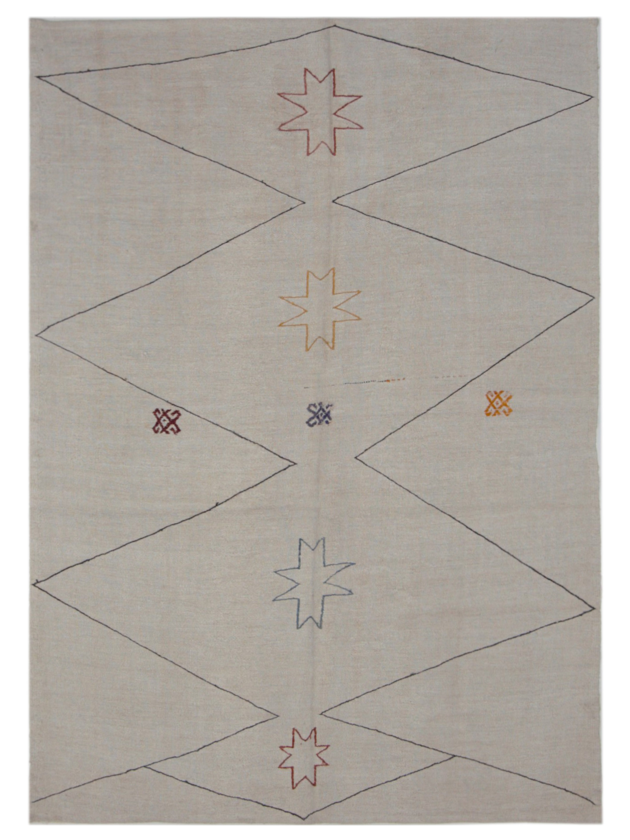 Malaga Flatweave Ivory 6x8