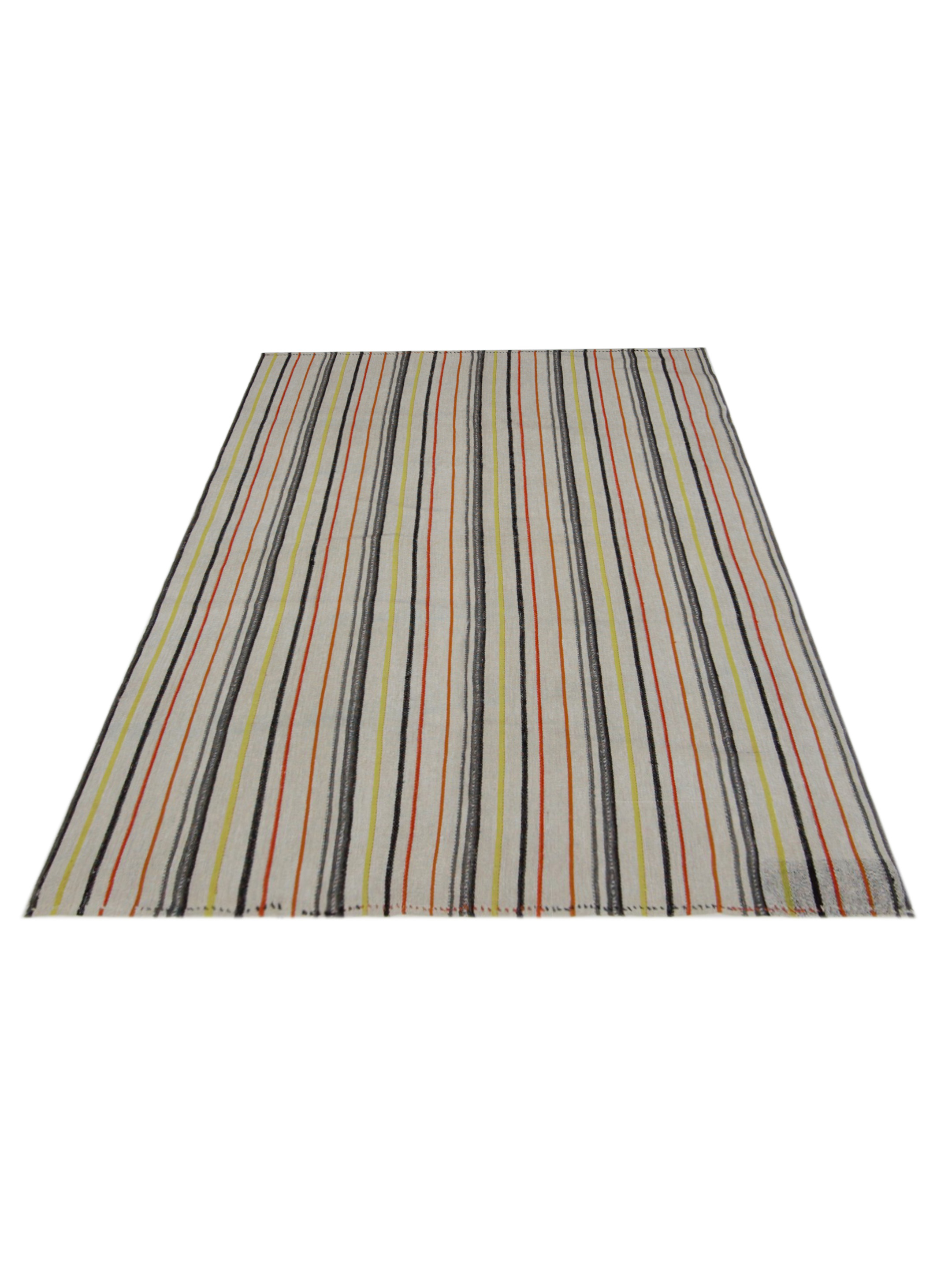 Malaga Flatweave Ivory 6x7 - Image 2 of 5