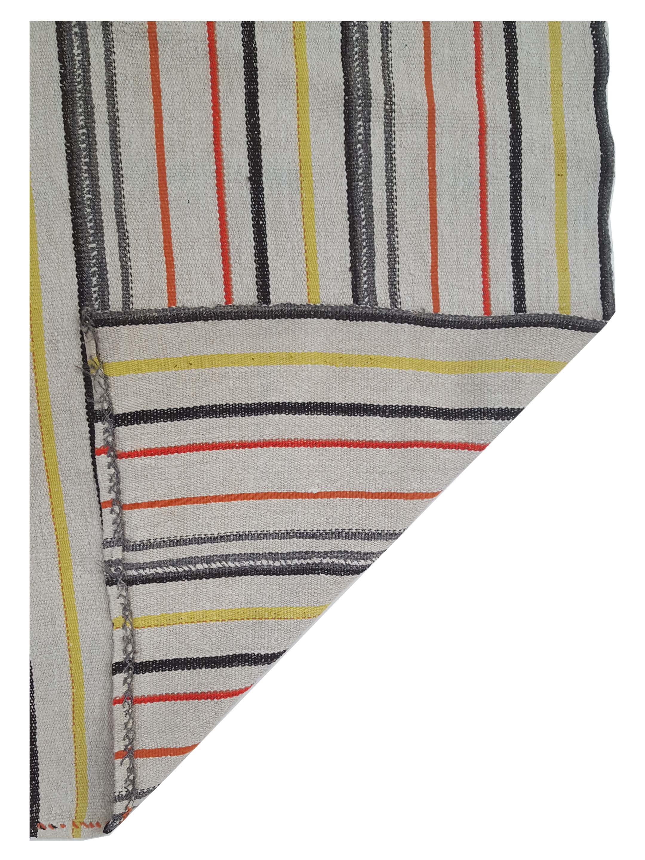 Malaga Flatweave Ivory 6x7 - Image 4 of 5
