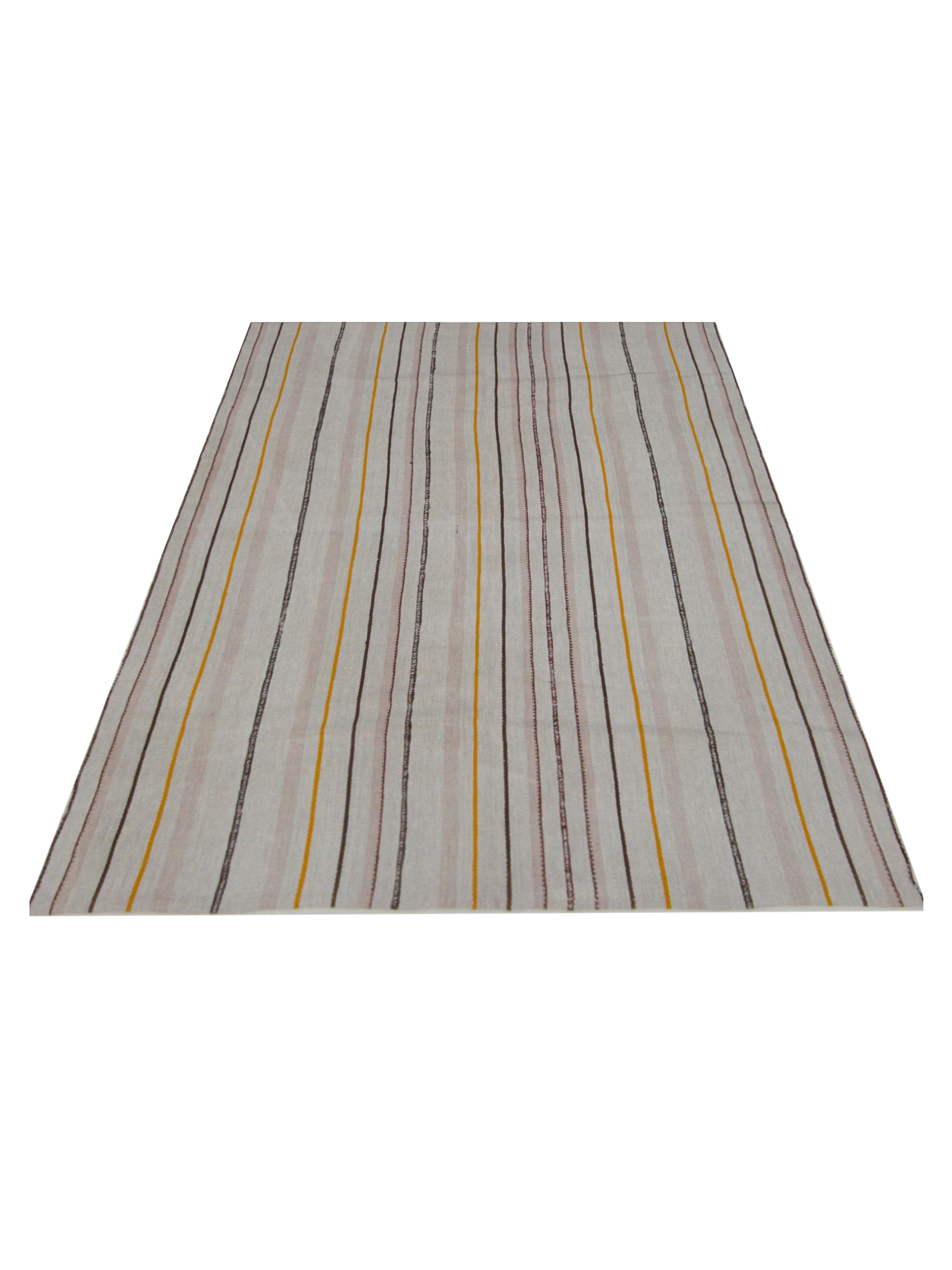 Malaga Flatweave Ivory 6x7 - Image 2 of 5
