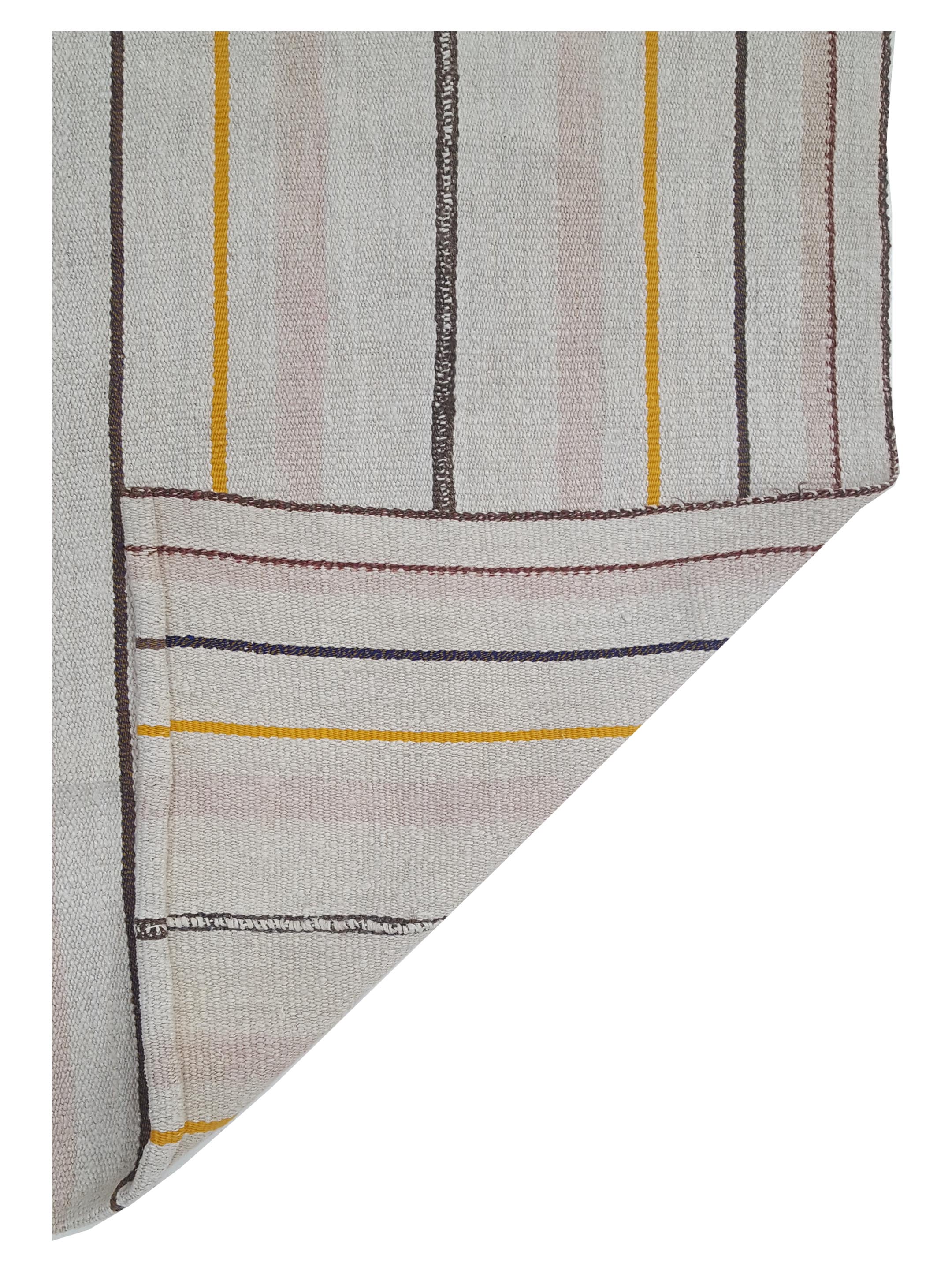 Malaga Flatweave Ivory 6x7 - Image 4 of 5