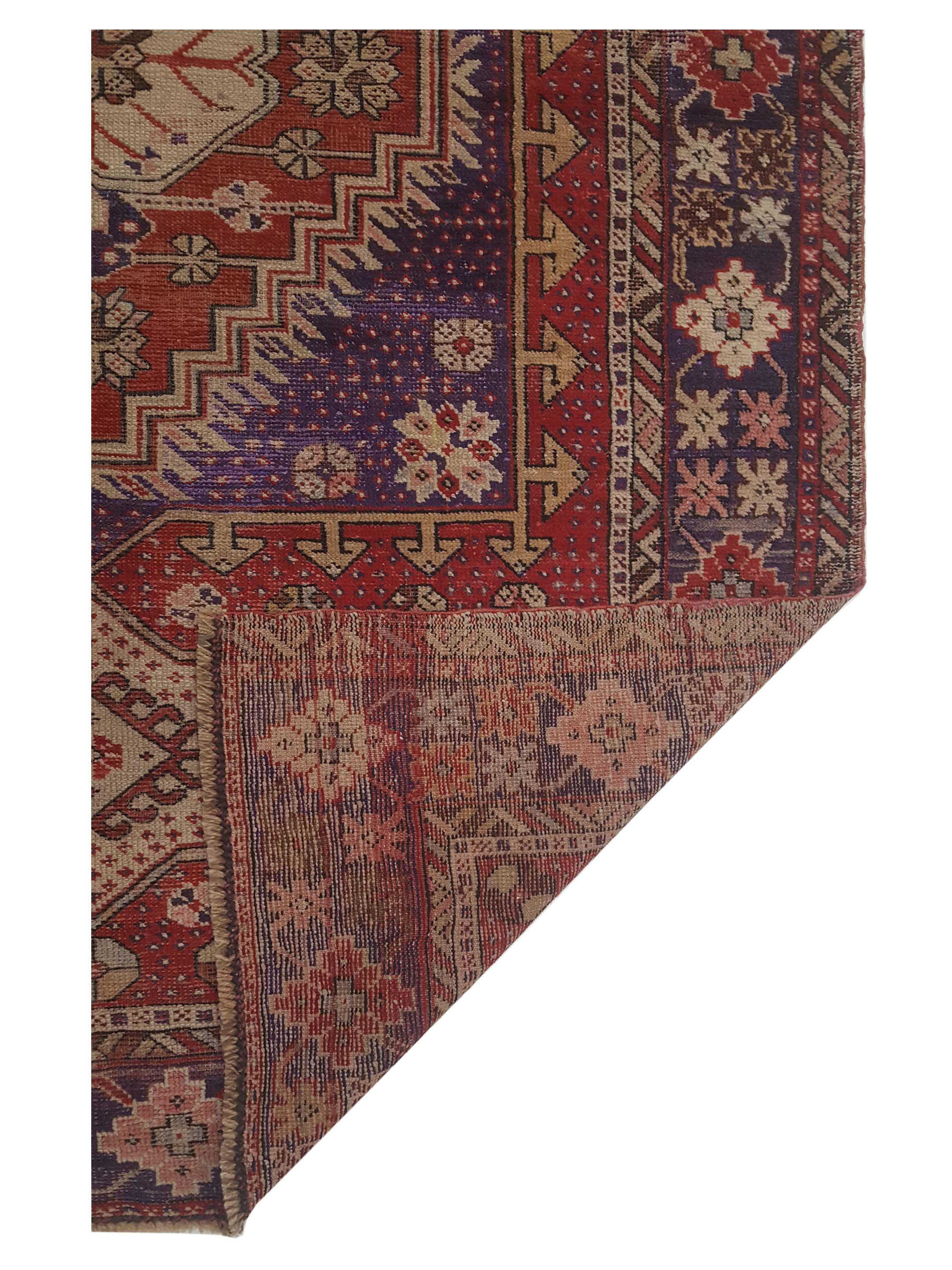 Kurdish Hand Knotted Red 4x7 - Image 5 of 5