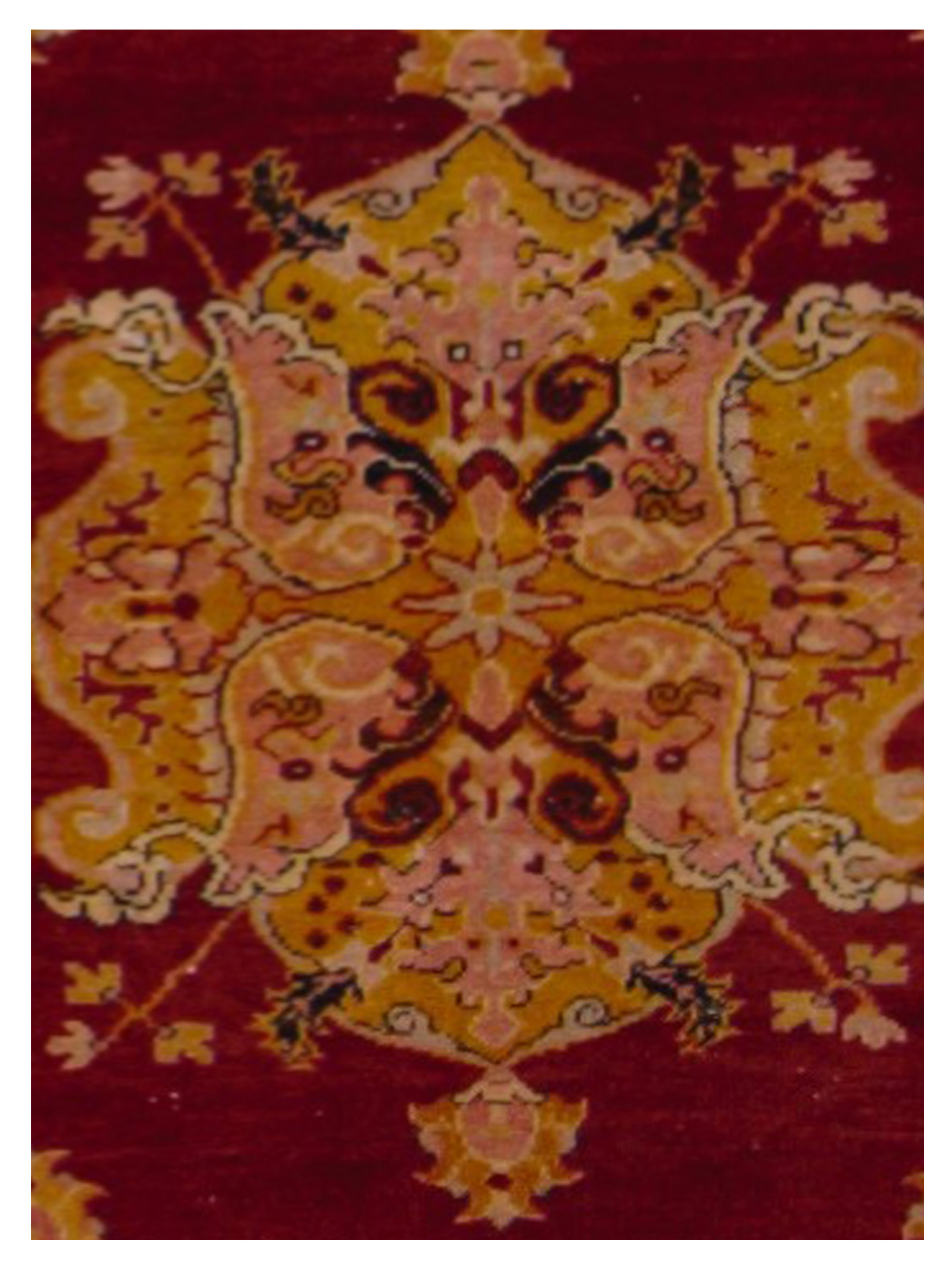 Kurdish Hand Knotted Orange 3x6 - Image 4 of 5