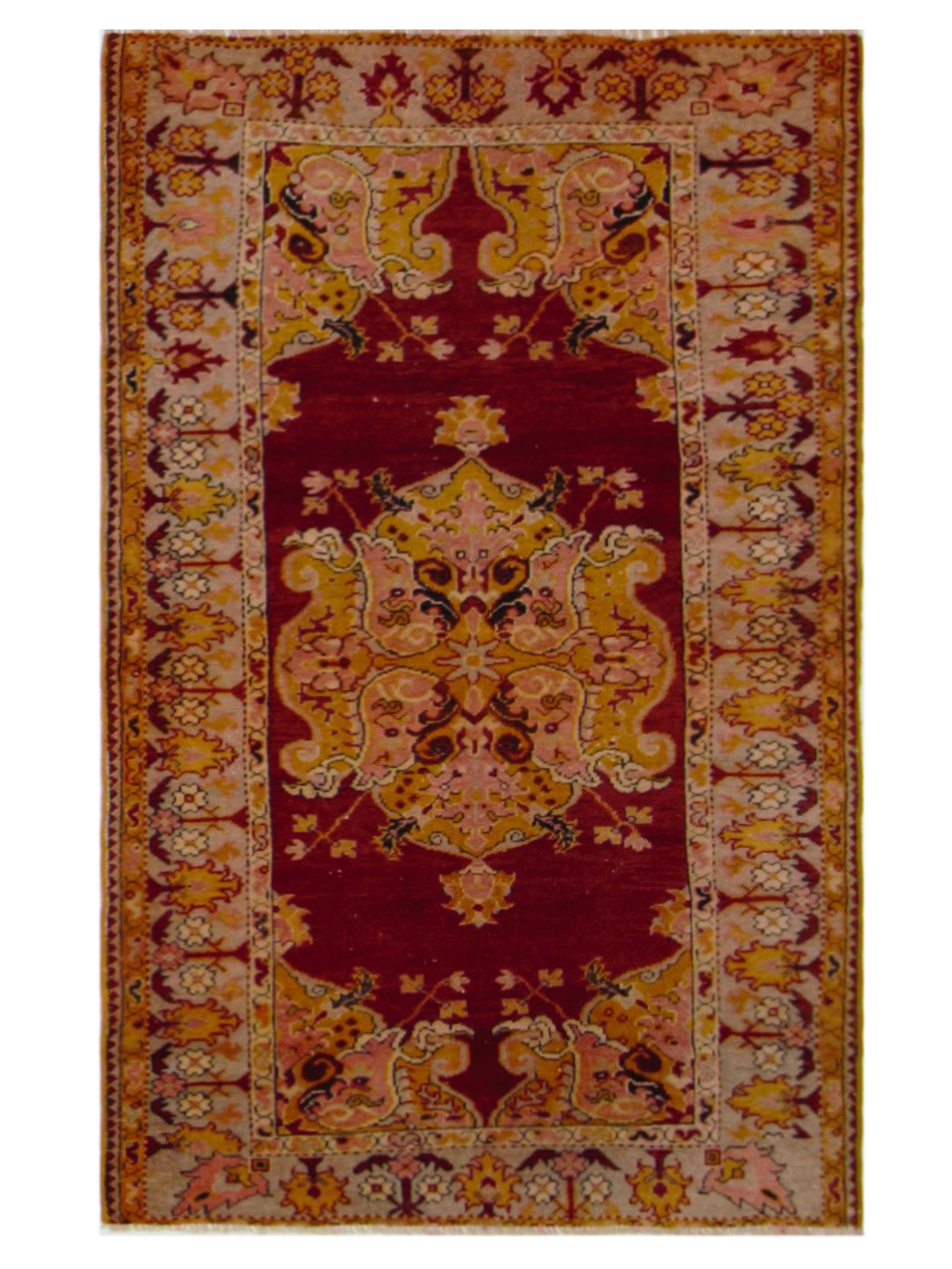 Kurdish Hand Knotted Orange 3x6