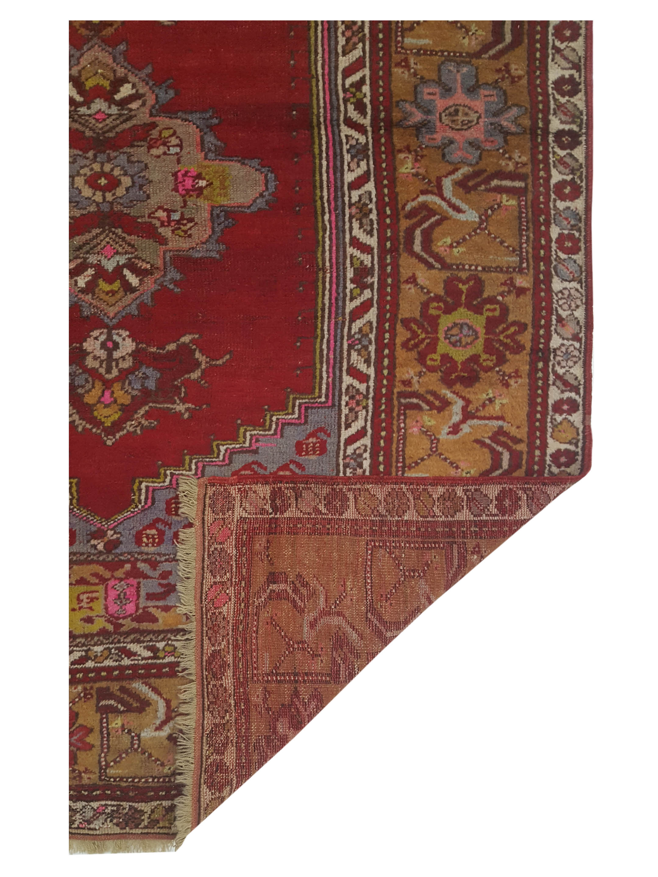 Kurdish Hand Knotted Red 3x11 - Image 5 of 5