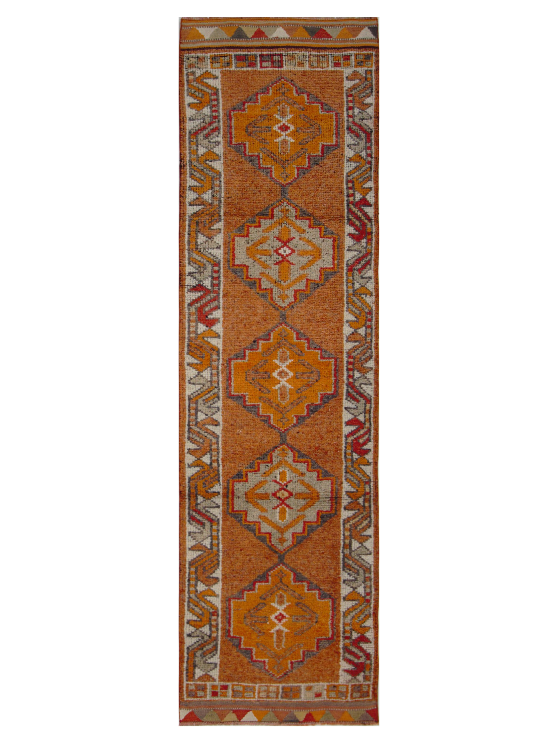 Kurdish Hand Knotted Orange 3x11