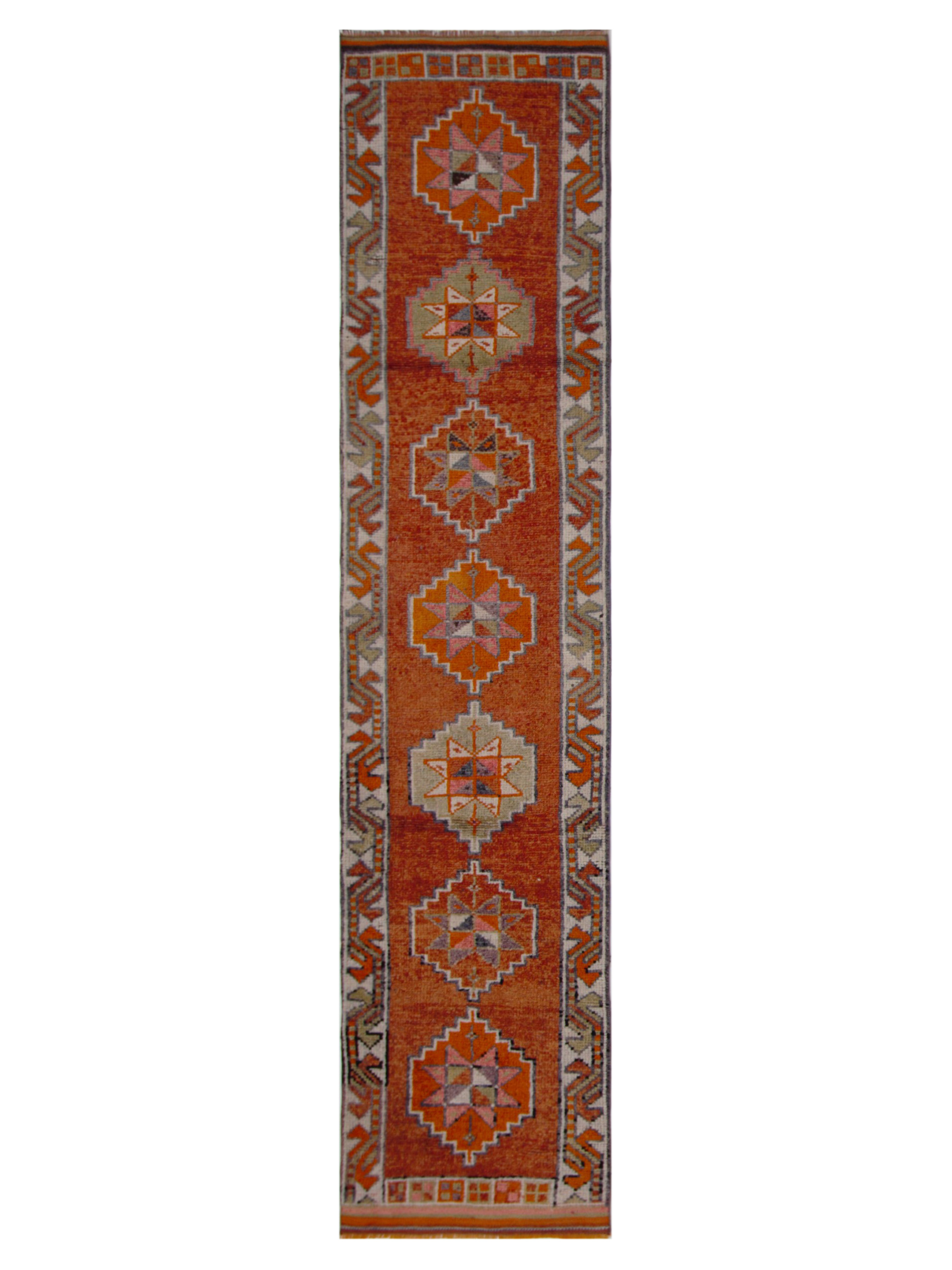 Kurdish Hand Knotted Orange 3x11