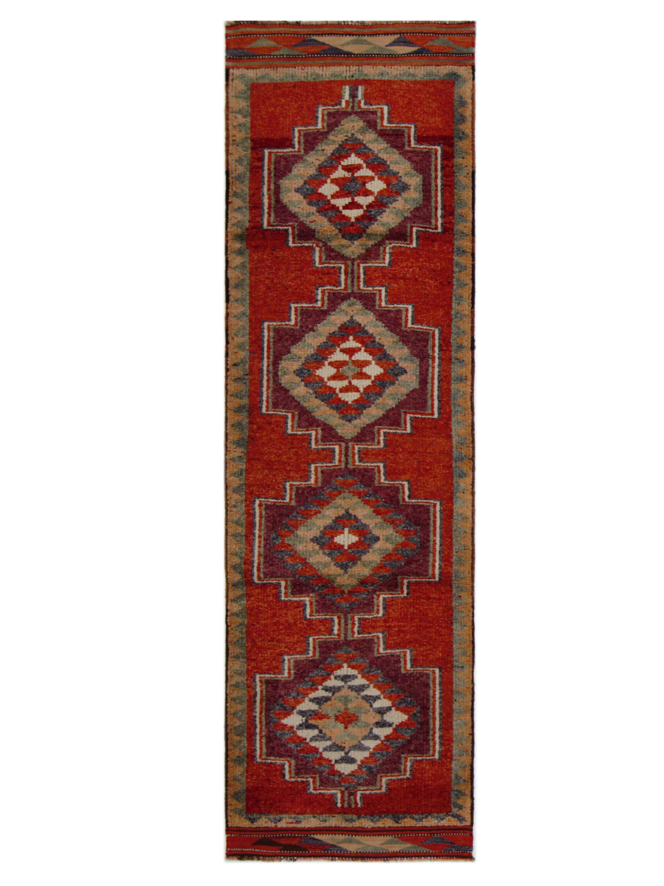 Kurdish Hand Knotted Orange 3x11