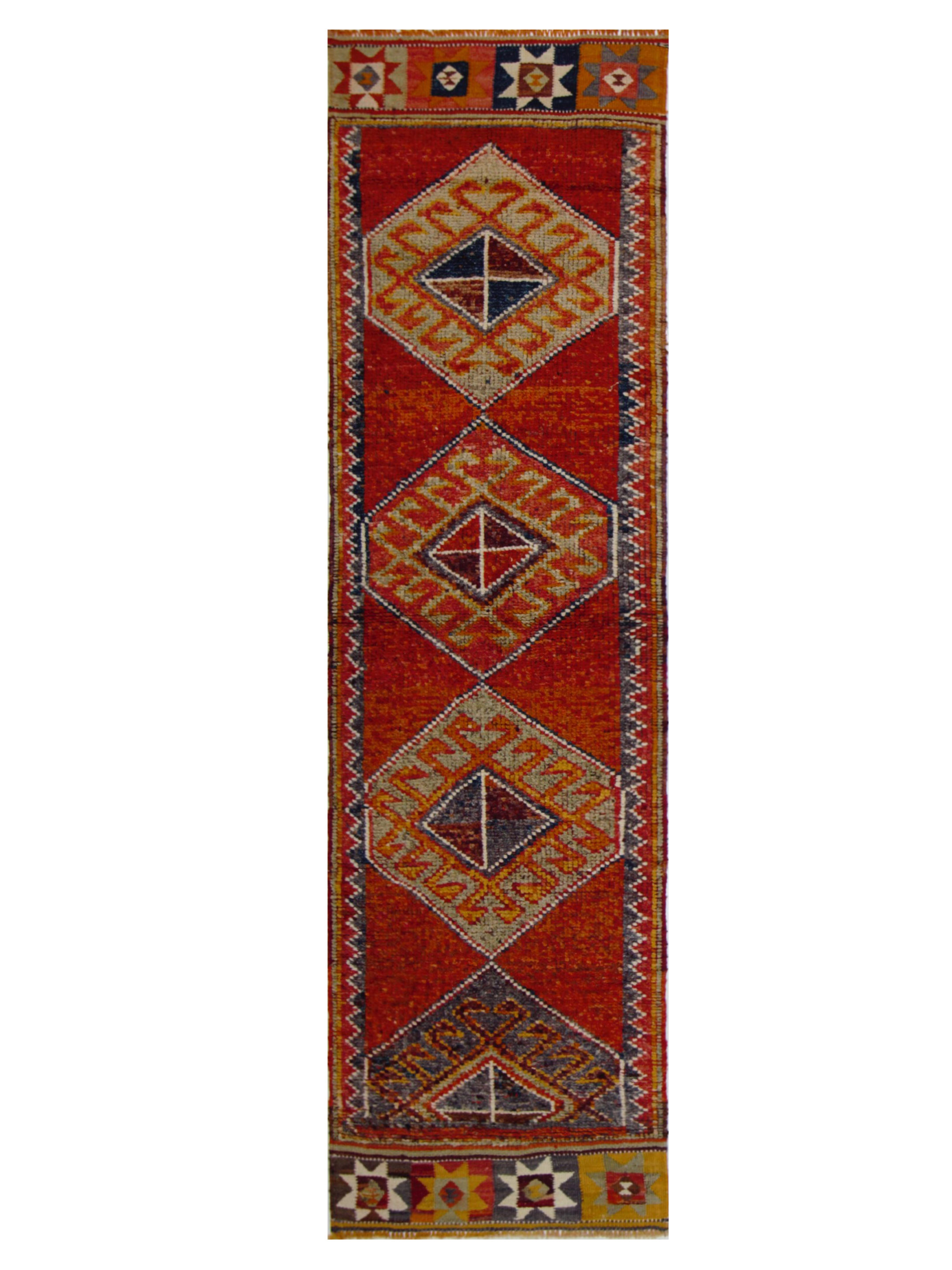 Kurdish Hand Knotted Orange 3x10