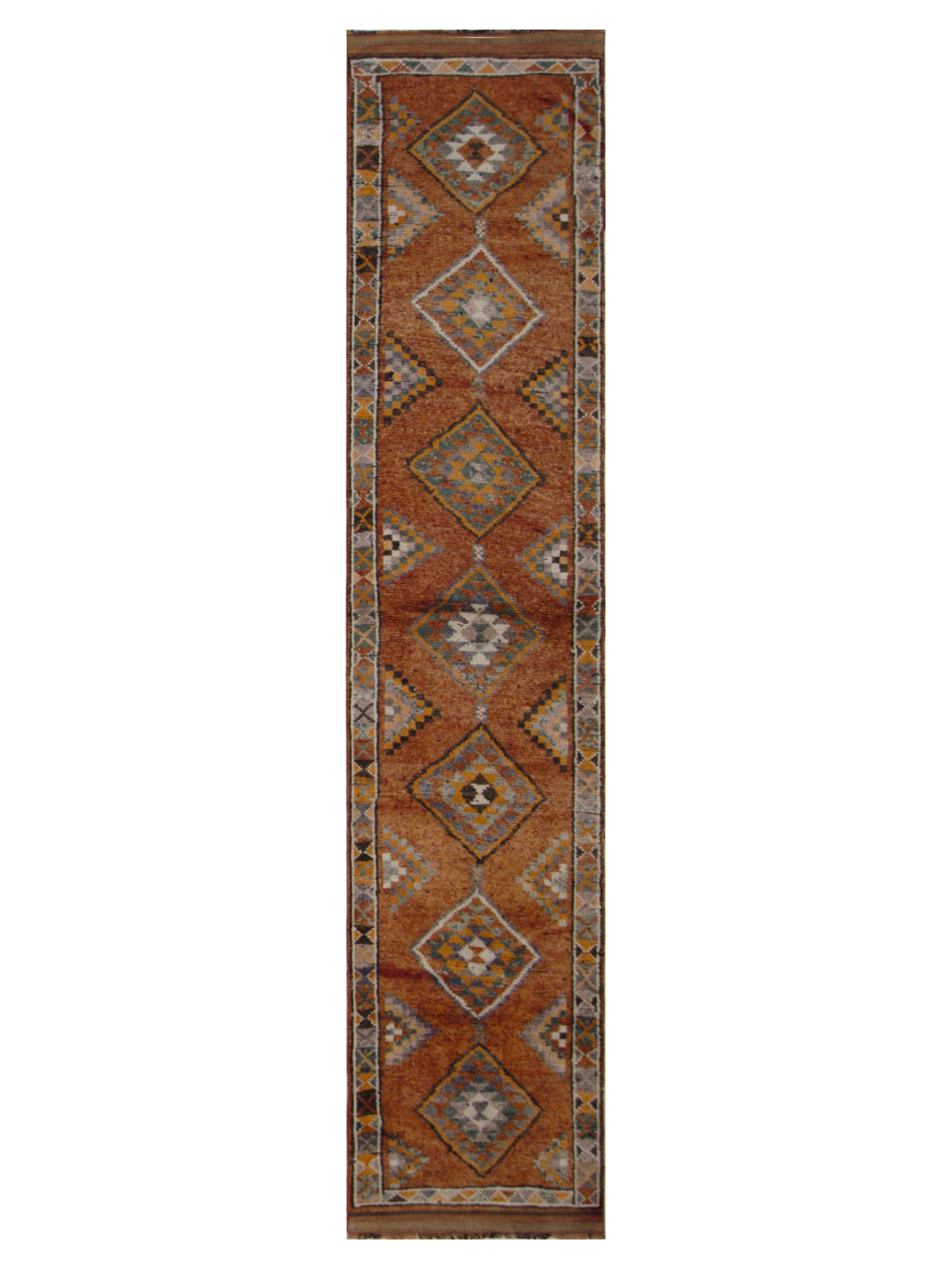 Kurdish Hand Knotted Orange 3x12