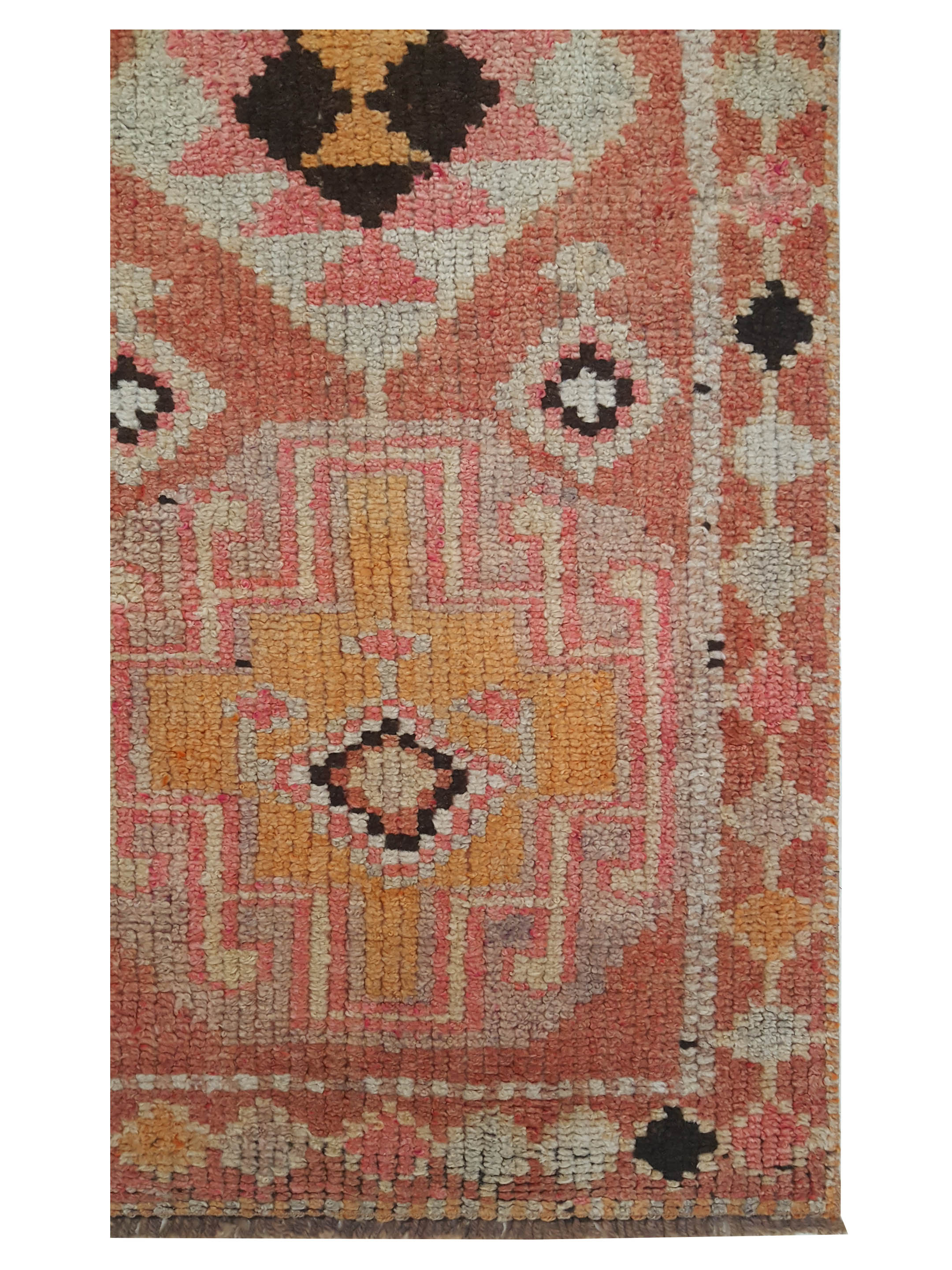 Kurdish Hand Knotted Peach 3x12 - Image 3 of 5